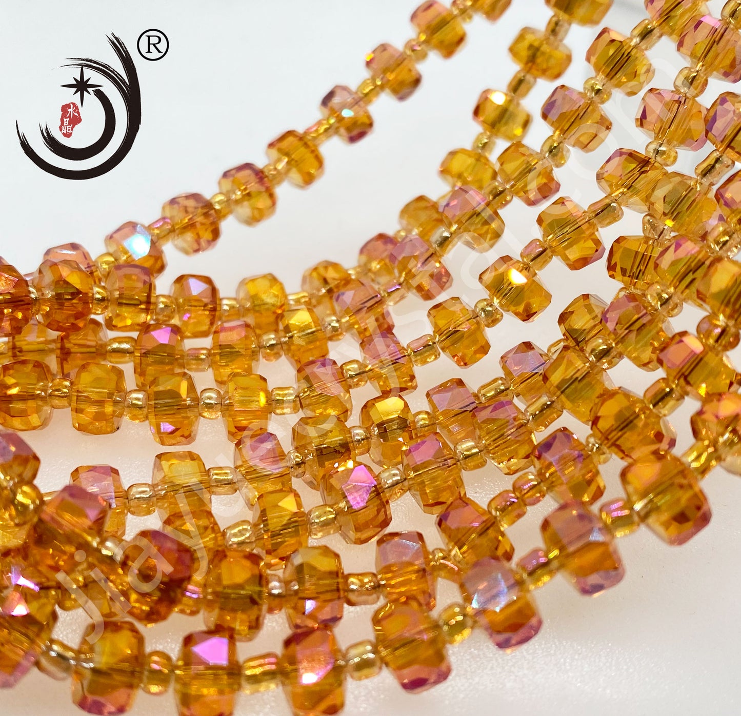 6MM/8MM Wheel Beads Crystal Glass Beads Whole Sale For DIY Jewelry (10117)