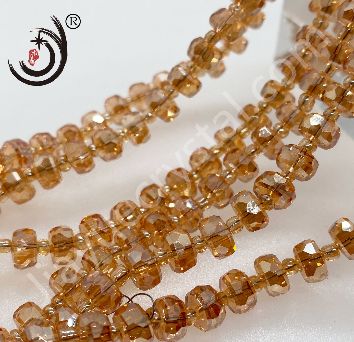 6MM/8MM Wheel Beads Crystal Glass Beads Whole Sale For DIY Jewelry (10117)