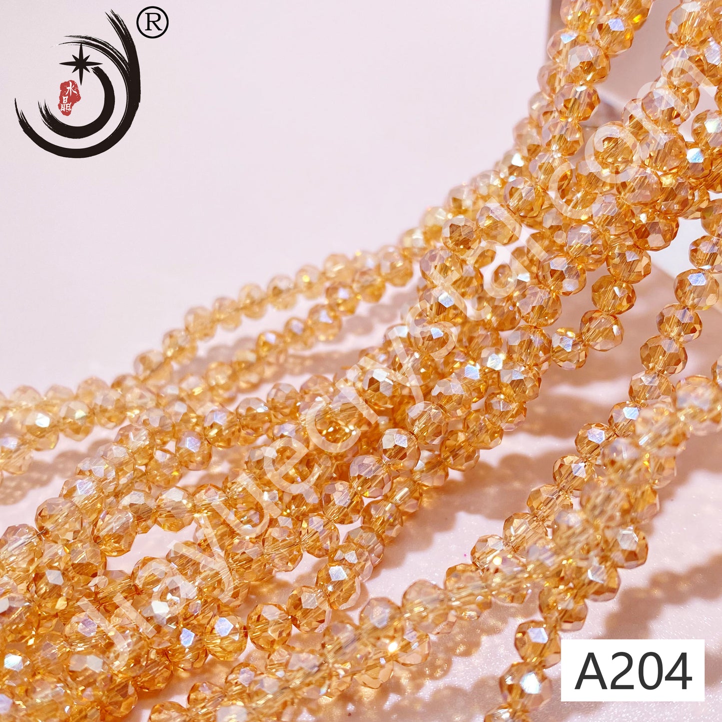 1MM Rondelle Beads Glass Crystal Beads Wholesale For DIY Jewelry (10001)