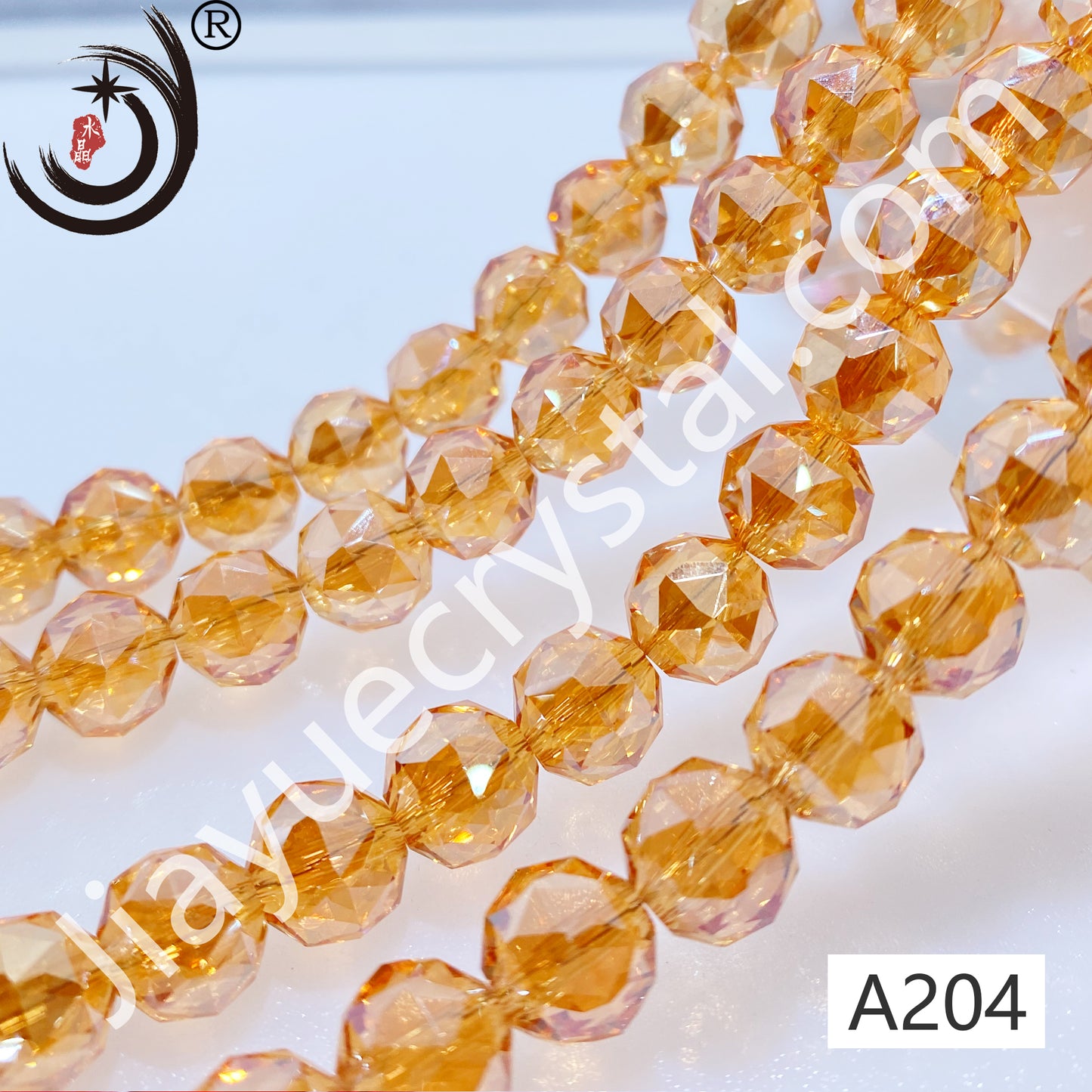 8MM Flower Ball Beads Glass Crystal Beads Wholesale For DIY Jewelry (10162)