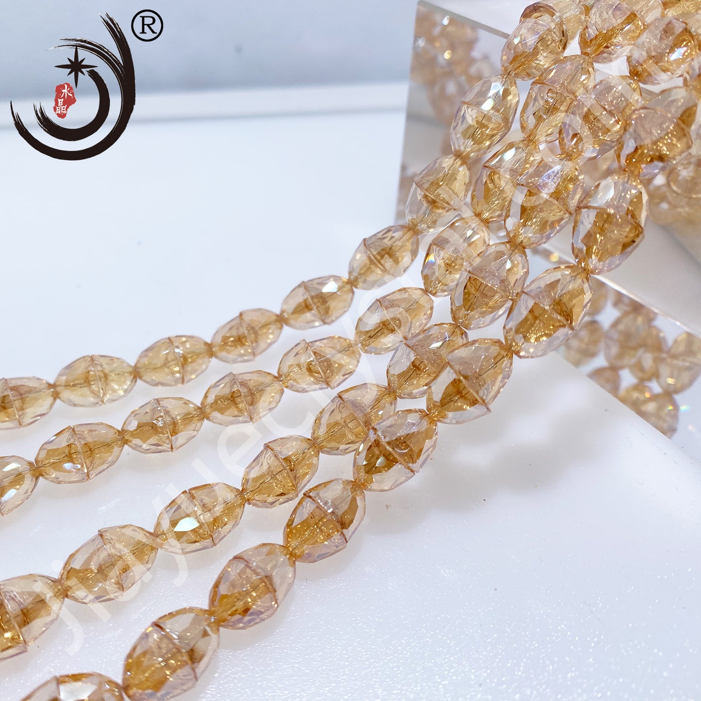 8MM Bell Beads Glass Crystal Beads Wholesale For DIY Jewelry (20001)