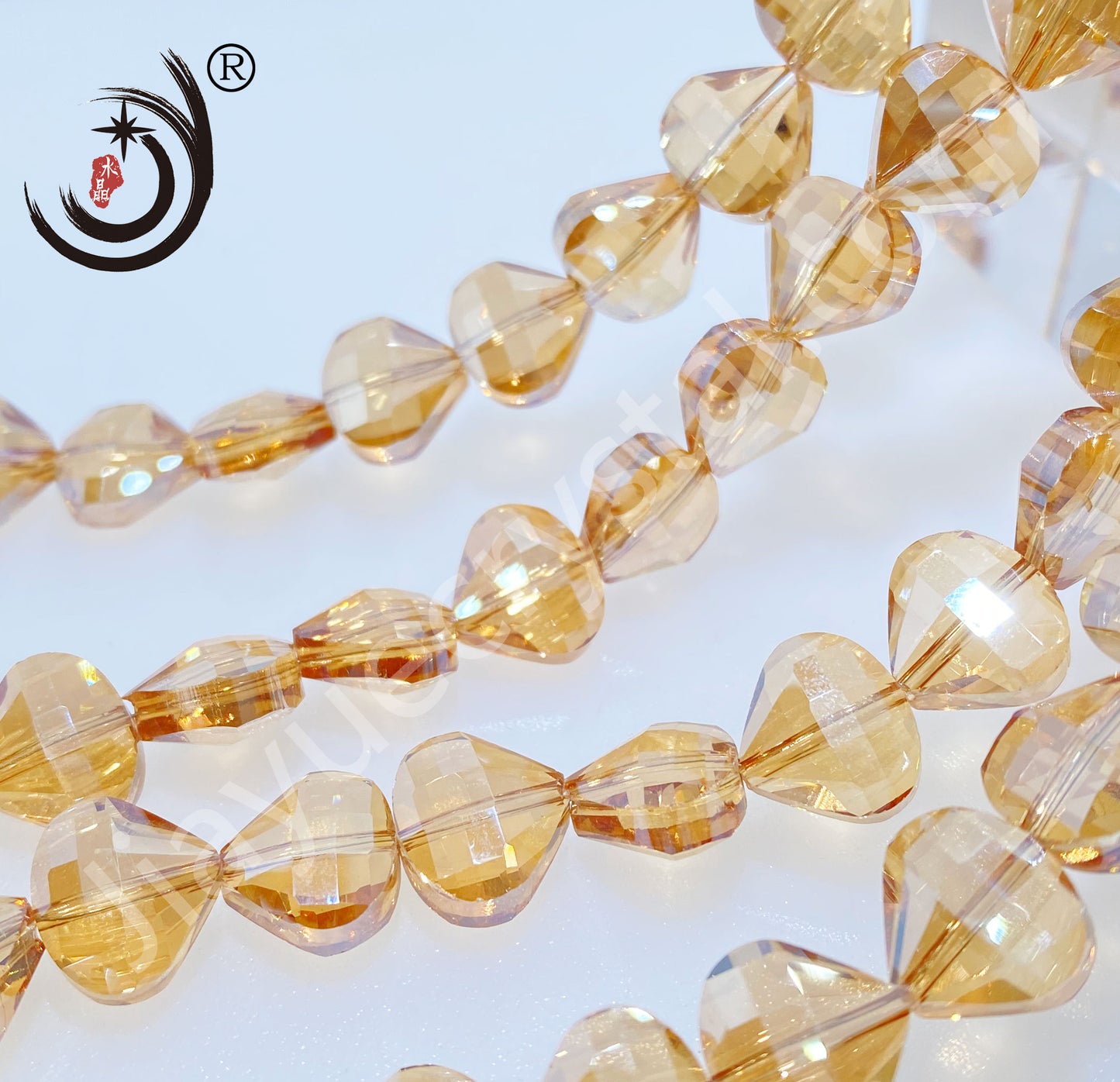 12MM Flower Basket Shape Glass Crystal Beads Wholesale For DIY Jewelry (50080)