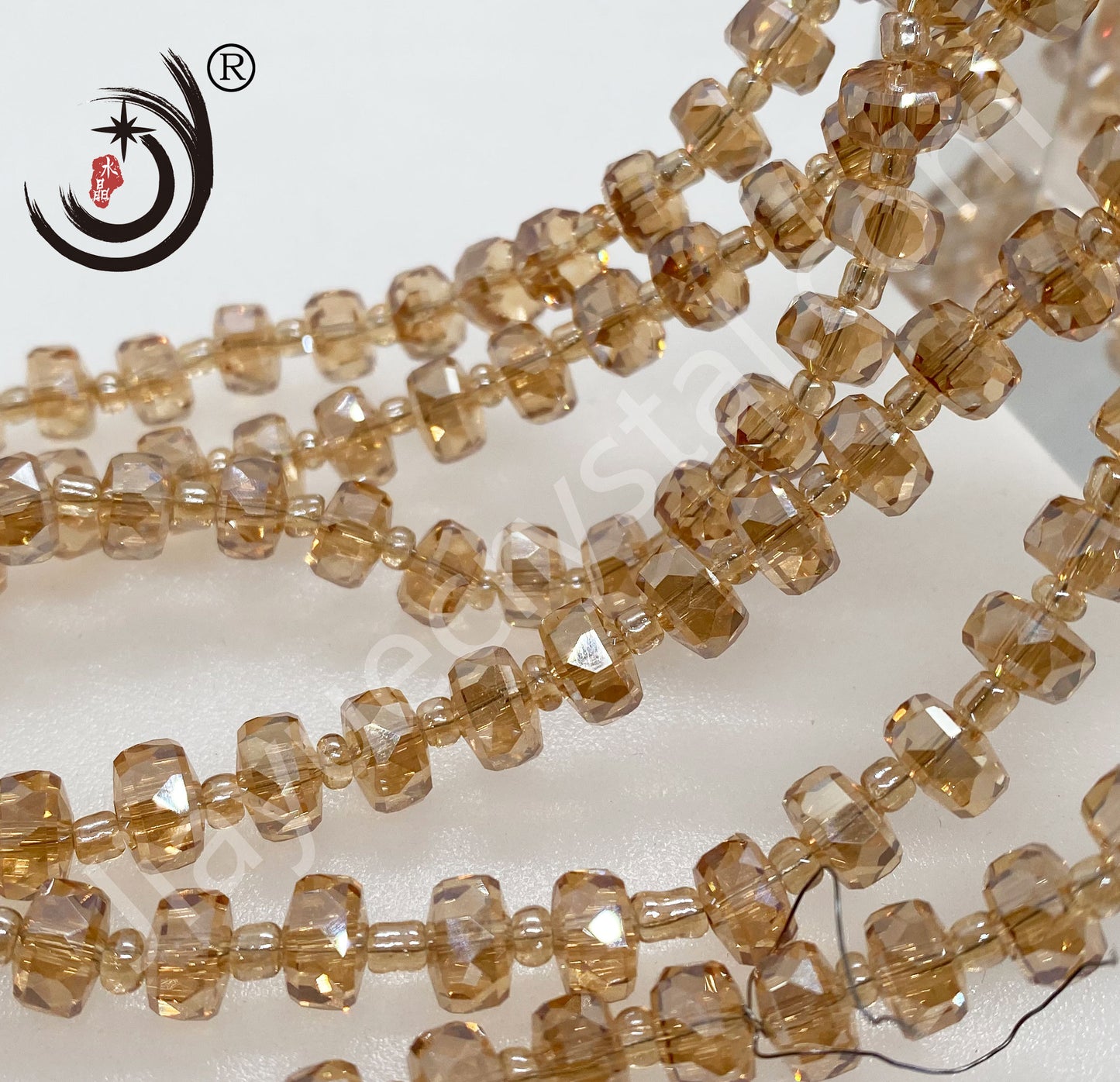 6MM/8MM Wheel Beads Crystal Glass Beads Whole Sale For DIY Jewelry (10117)