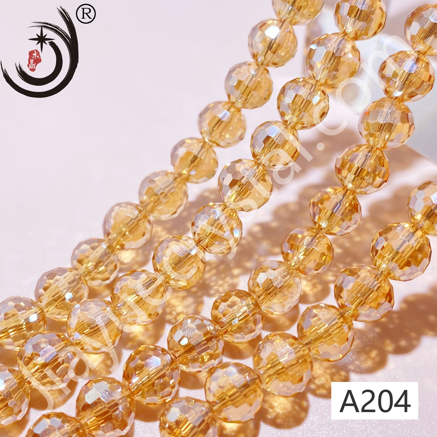 6MM 96 Faceted Round Crystal Glass Beads disco ball Wholesale For DIY Jewelry(10090)