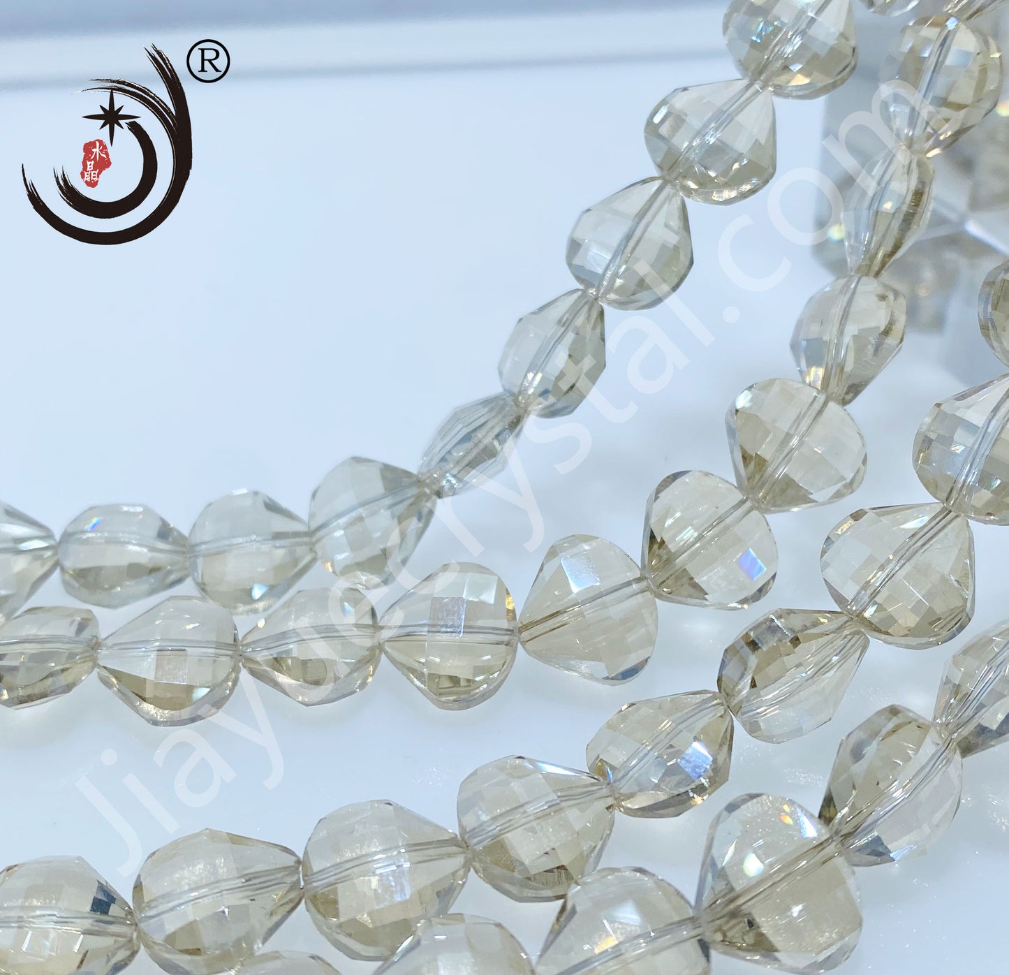 12MM Flower Basket Shape Glass Crystal Beads Wholesale For DIY Jewelry (50080)