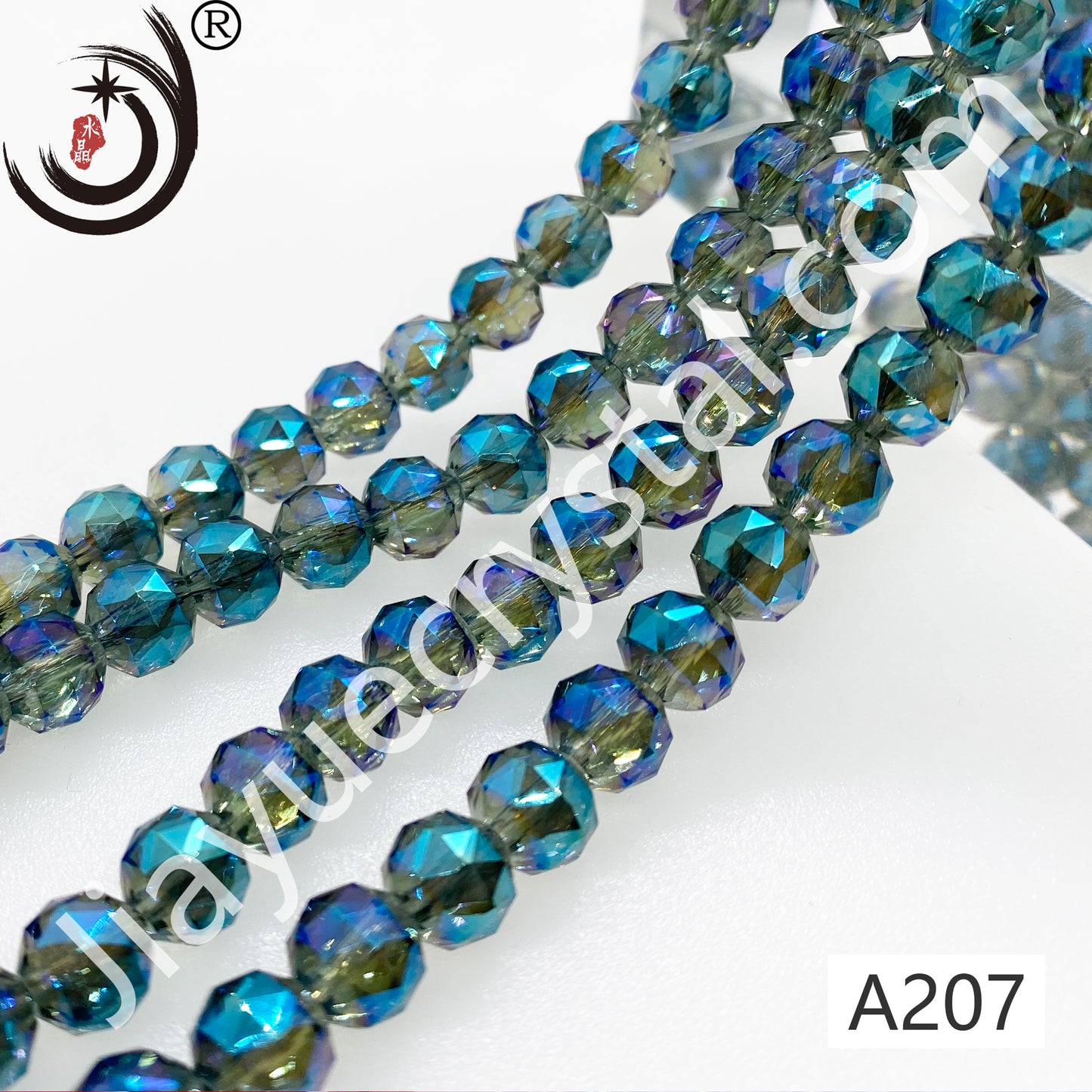 8MM Flower Ball Beads Glass Crystal Beads Wholesale For DIY Jewelry (10162)