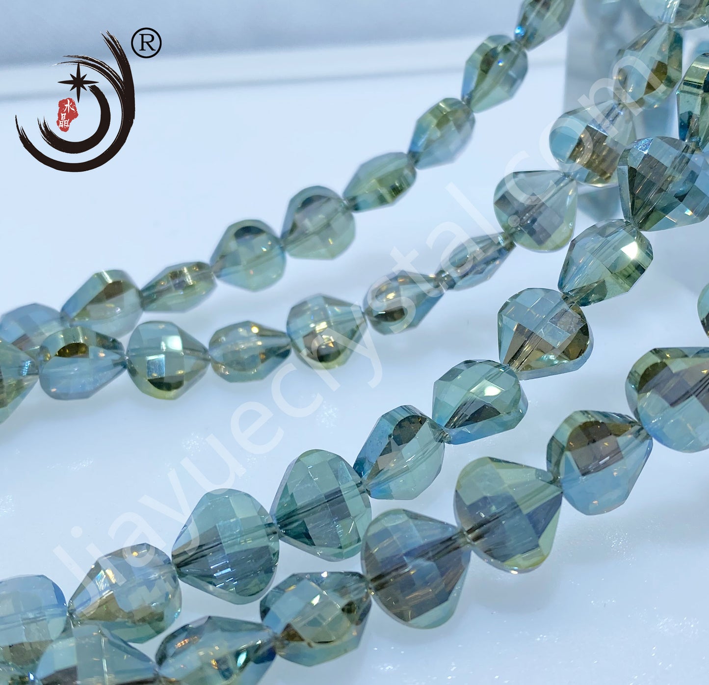 12MM Flower Basket Shape Glass Crystal Beads Wholesale For DIY Jewelry (50080)