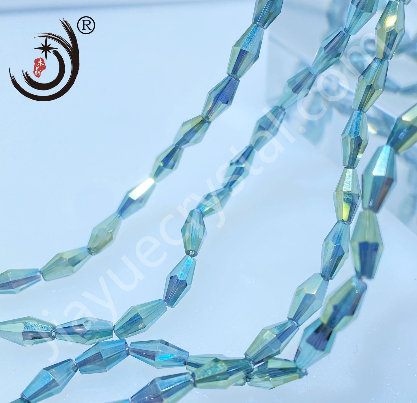 4x8MM Long Pointed Beads Crystal Glass Beads Whole Sale For DIY Jewelry (10061)