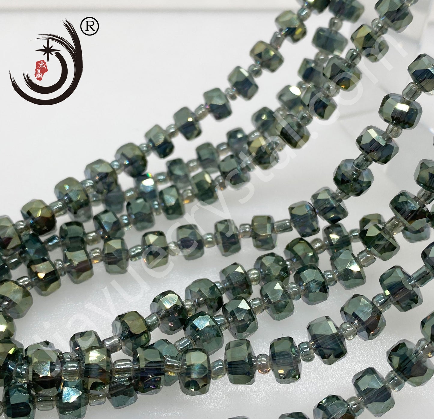 6MM/8MM Wheel Beads Crystal Glass Beads Whole Sale For DIY Jewelry (10117)