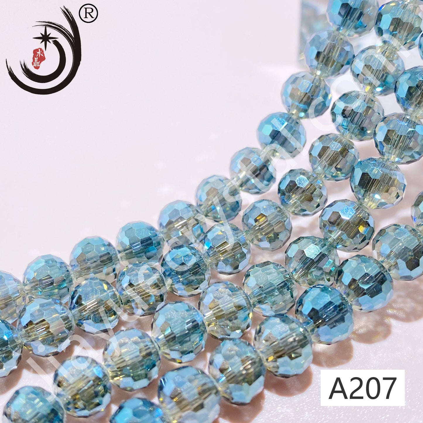 6MM 96 Faceted Round Crystal Glass Beads disco ball Wholesale For DIY Jewelry(10090)