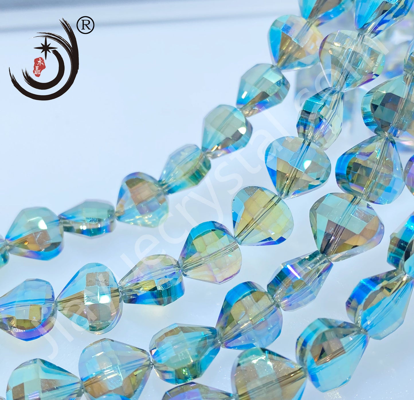 12MM Flower Basket Shape Glass Crystal Beads Wholesale For DIY Jewelry (50080)