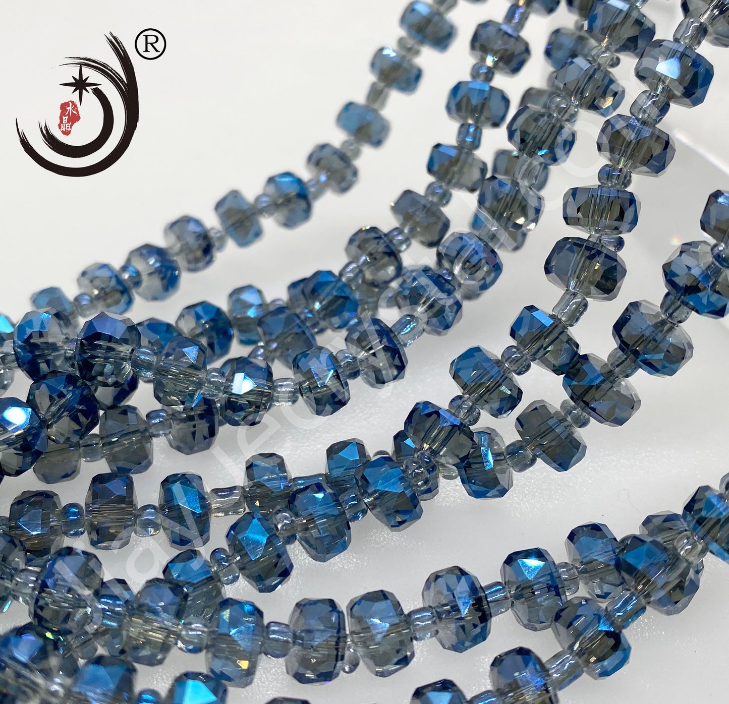 6MM/8MM Wheel Beads Crystal Glass Beads Whole Sale For DIY Jewelry (10117)