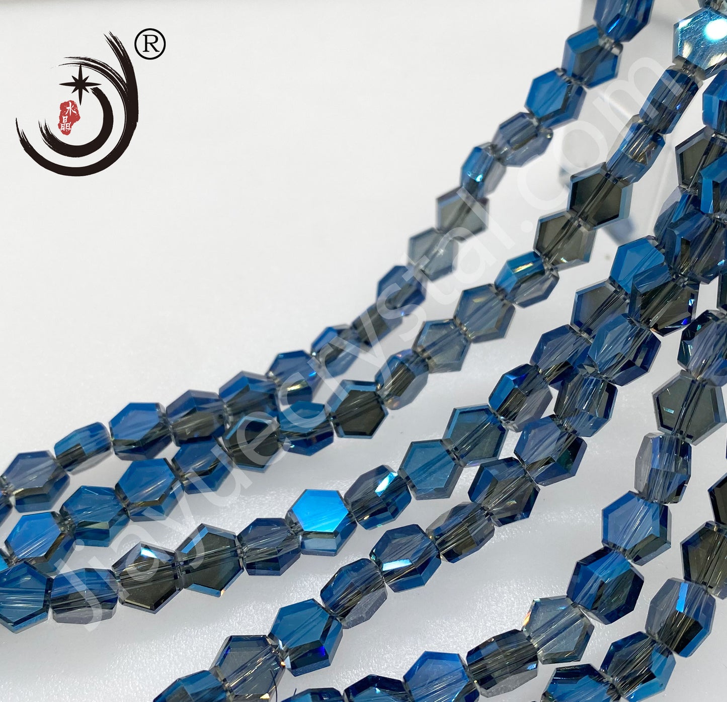 4MM/6MM/8MM Hexagonal Shape Ctystal Glass Beads Whole Sale For DIY Jewelry (20007)