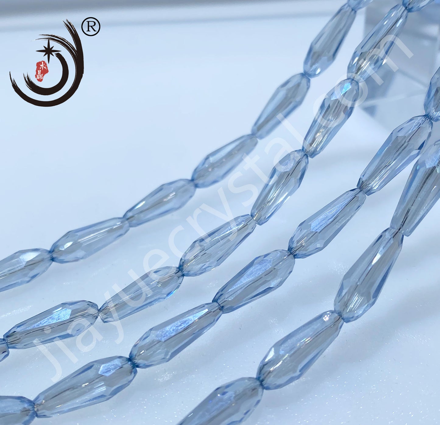 6*14MM Long Warer Drop Beads Crystal Glass Beads Whole Sale For DIY Jewelry (10055)