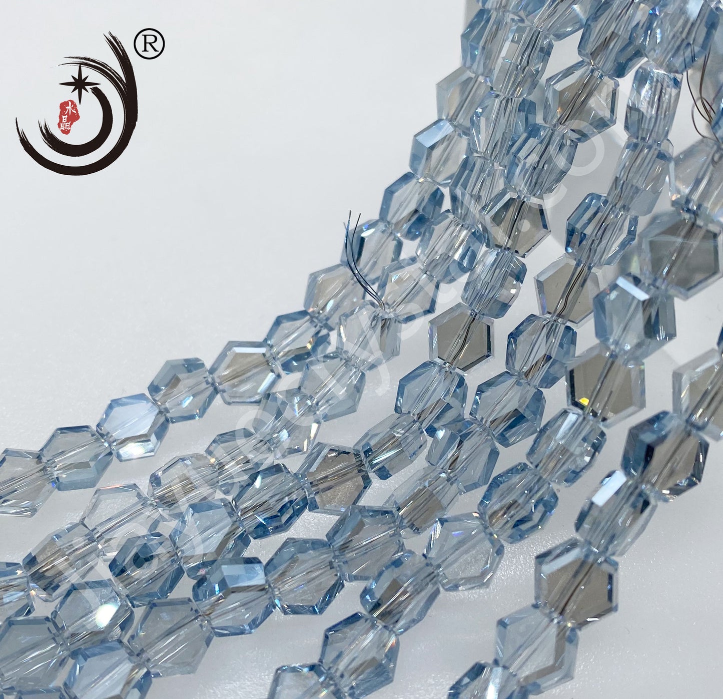 4MM/6MM/8MM Hexagonal Shape Ctystal Glass Beads Whole Sale For DIY Jewelry (20007)