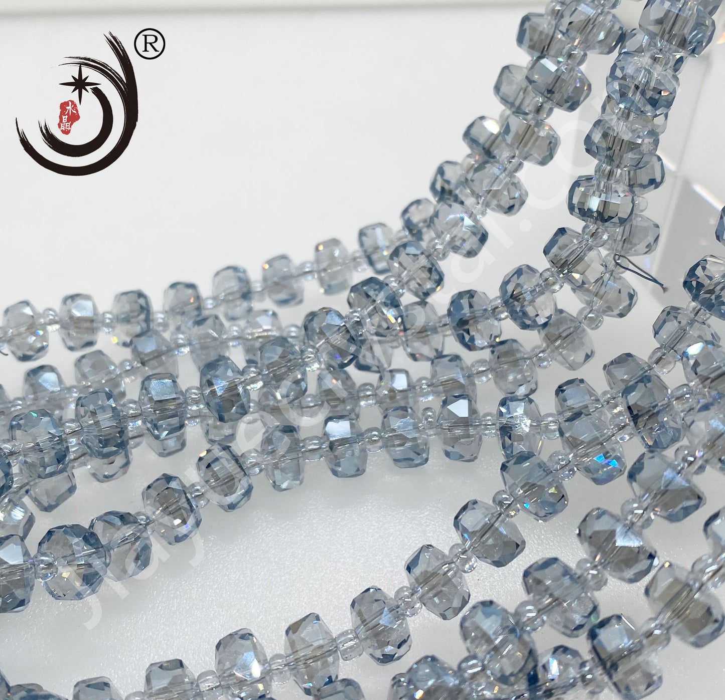6MM/8MM Wheel Beads Crystal Glass Beads Whole Sale For DIY Jewelry (10117)