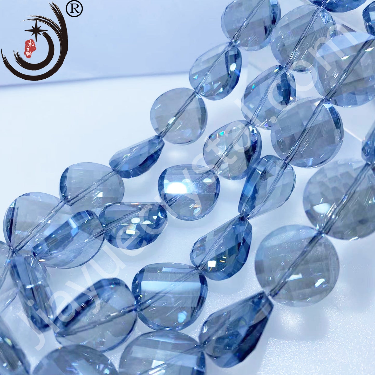 14MM Chinese ingot Crystal Glass Beads disco ball Wholesale For DIY Jewelry (50071)