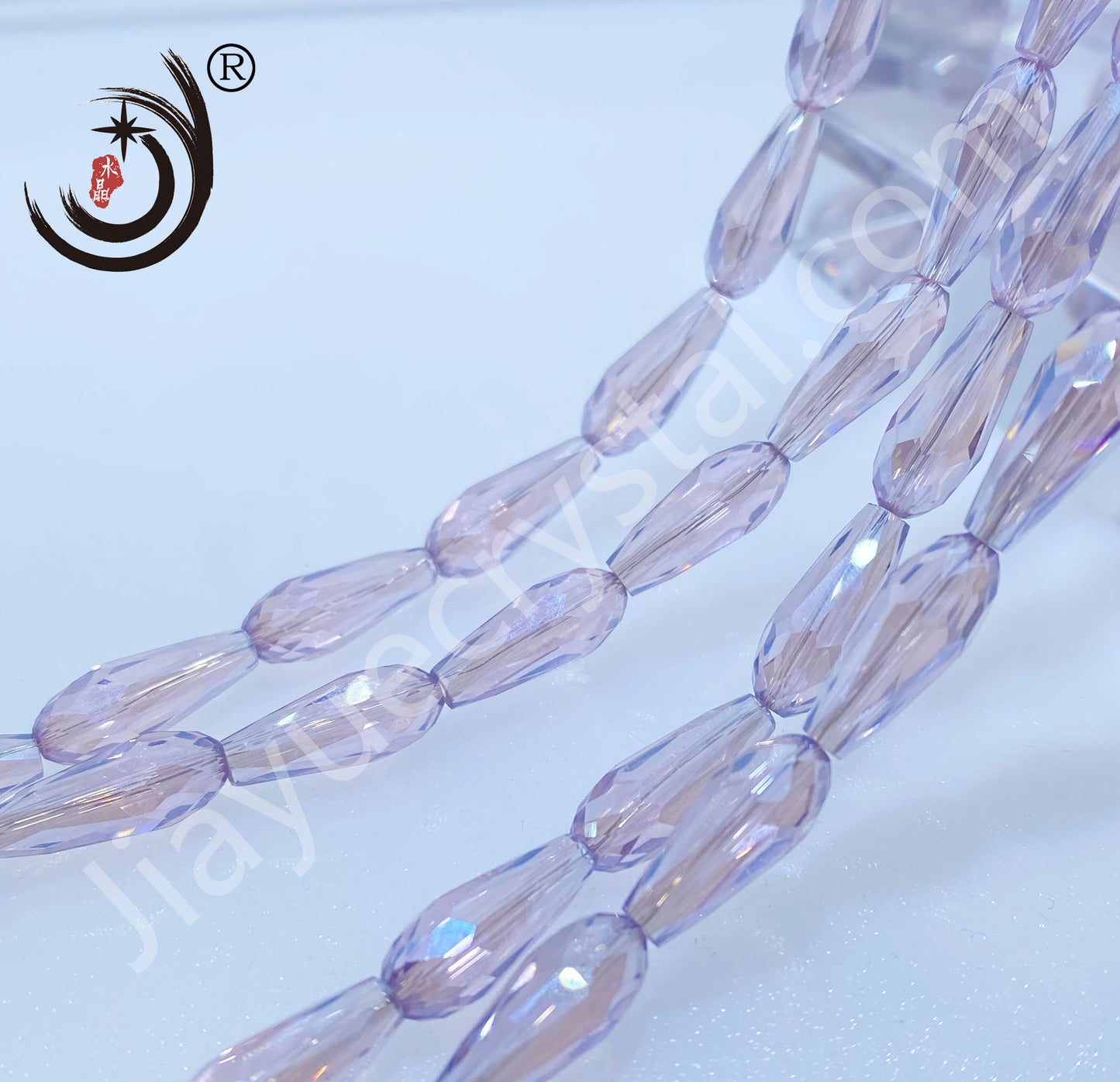 6*14MM Long Warer Drop Beads Crystal Glass Beads Whole Sale For DIY Jewelry (10055)