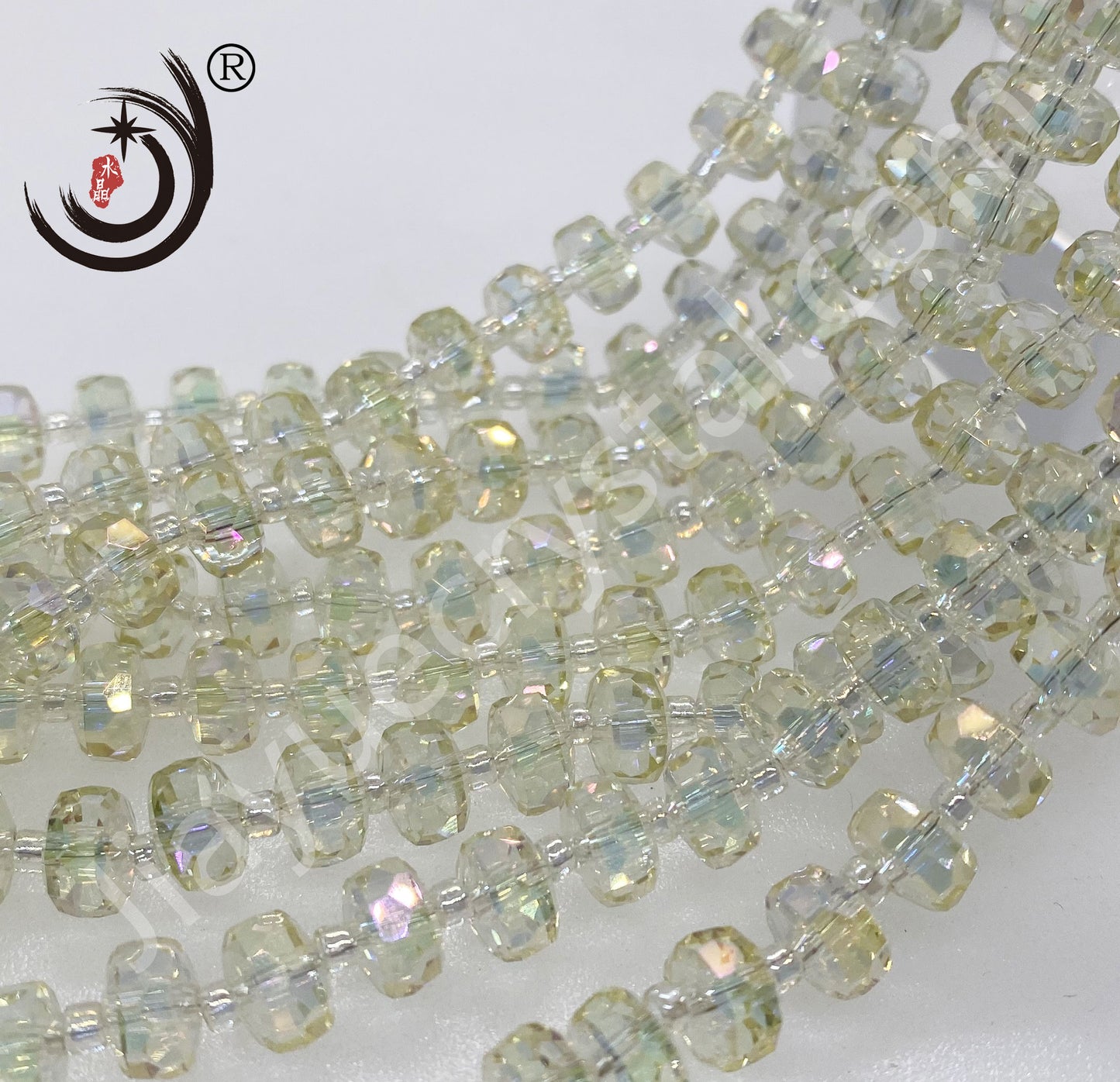 6MM/8MM Wheel Beads Crystal Glass Beads Whole Sale For DIY Jewelry (10117)