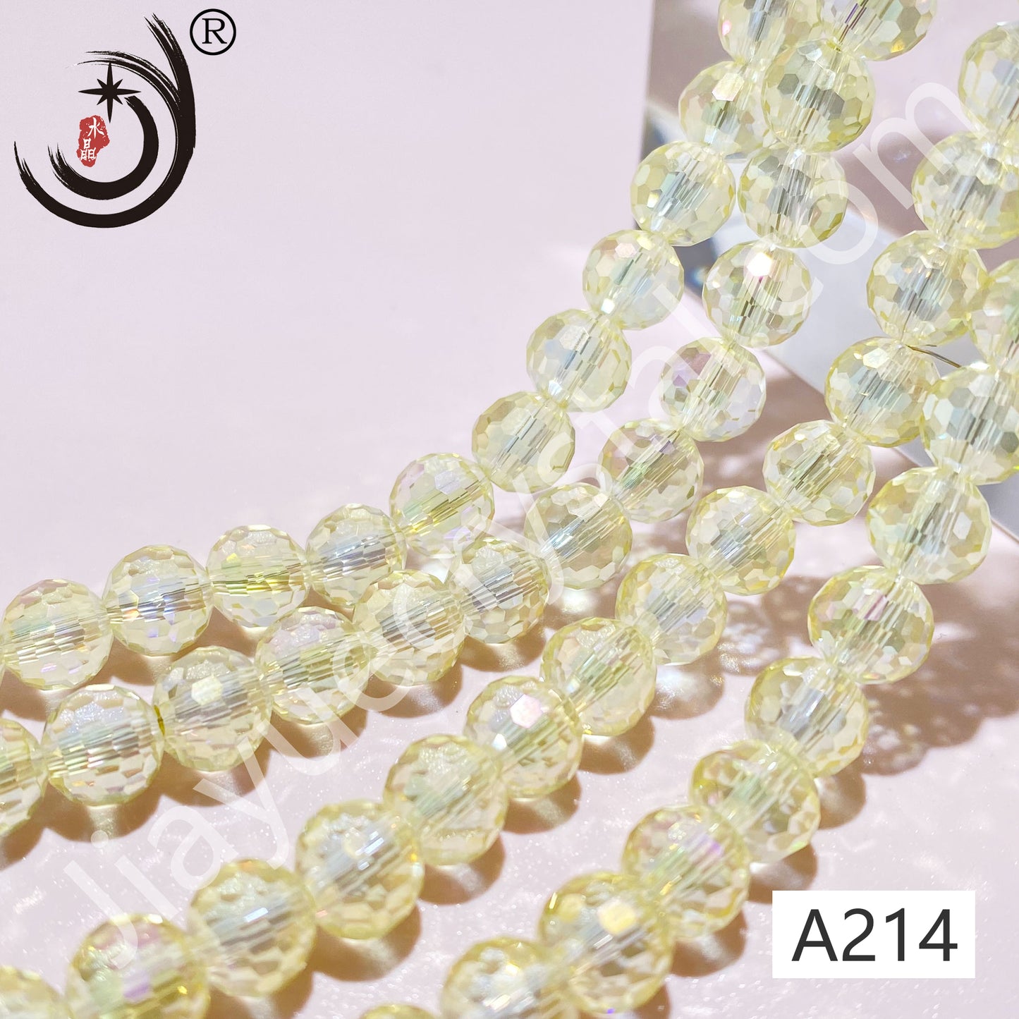 6MM 96 Faceted Round Crystal Glass Beads disco ball Wholesale For DIY Jewelry(10090)