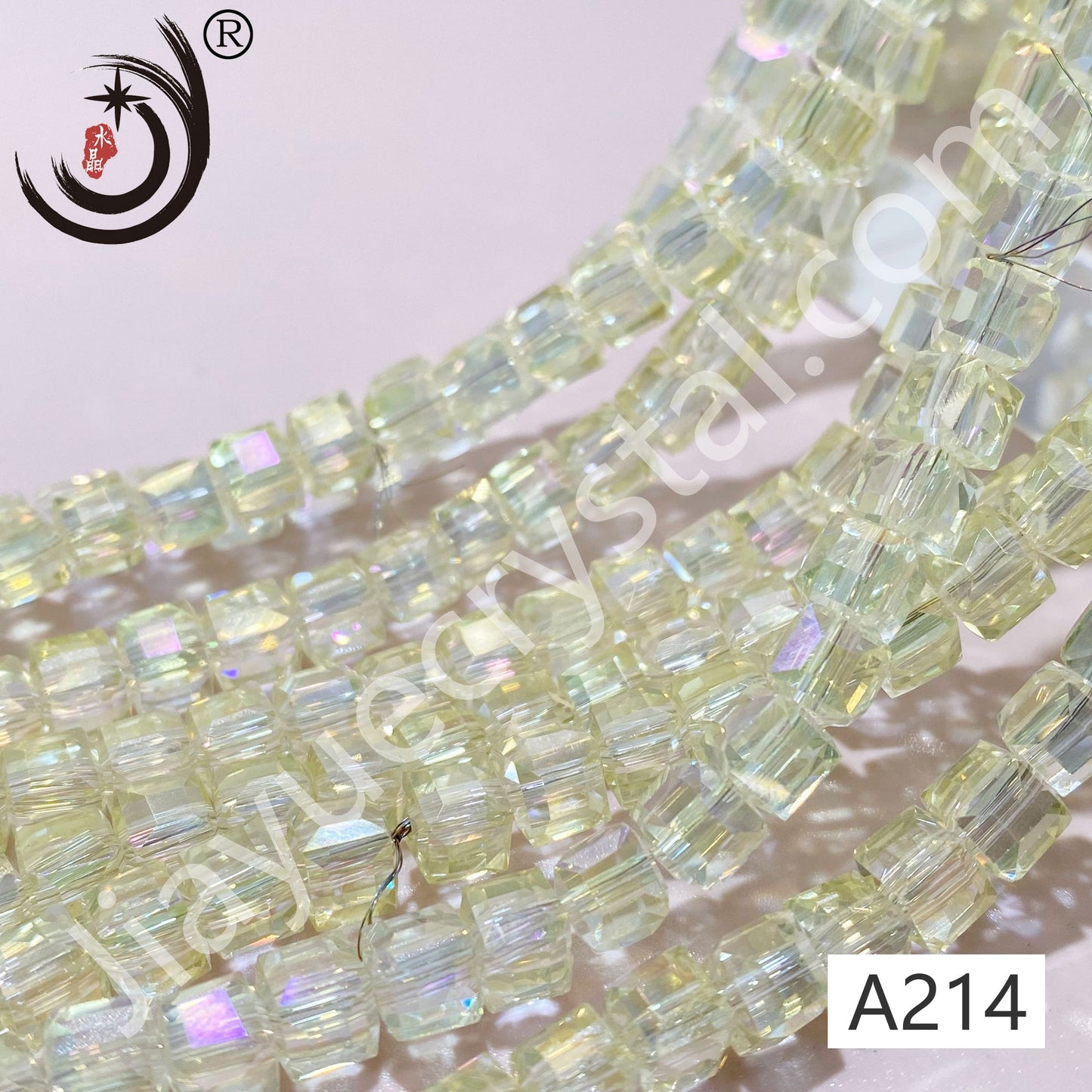 6MM Cubes and Squares Beads Glass Crystal Beads Wholesale For DIY Jewelry (10028)