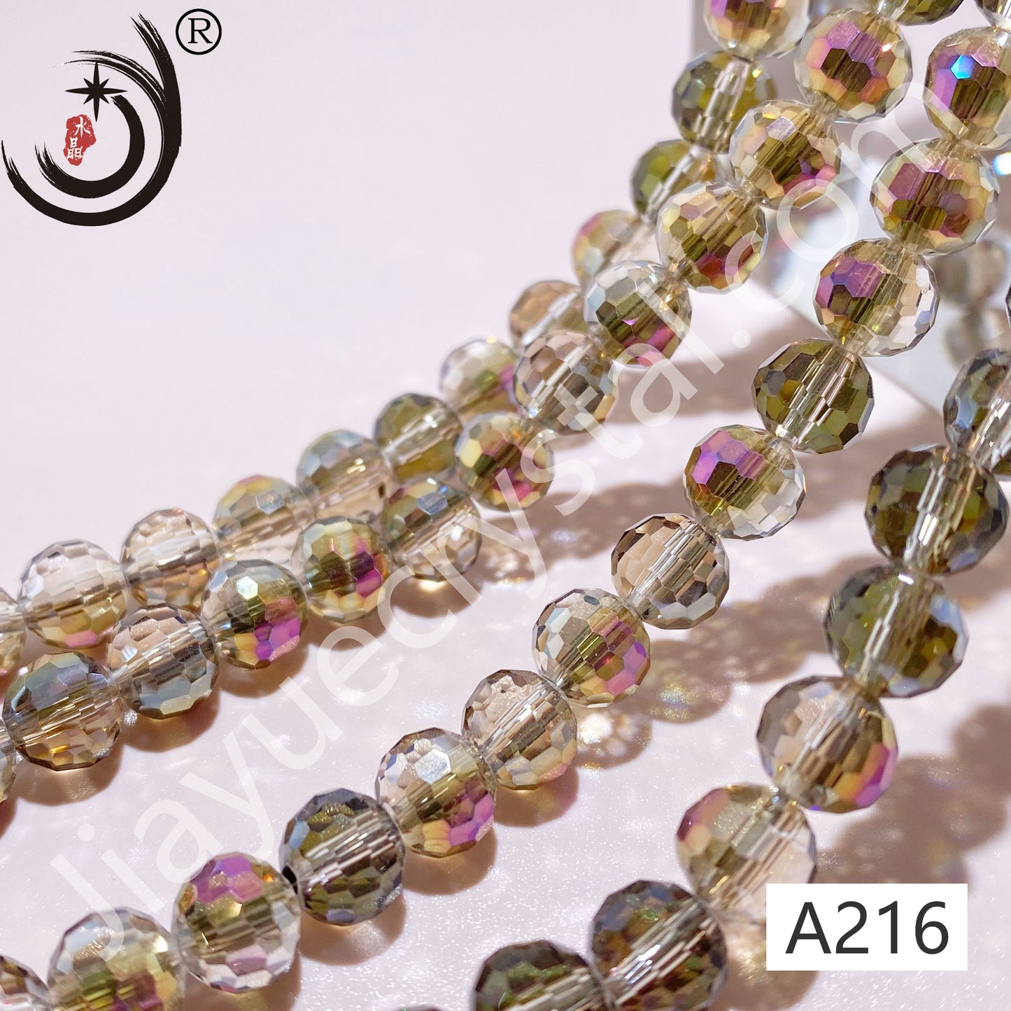 6MM 96 Faceted Round Crystal Glass Beads disco ball Wholesale For DIY Jewelry(10090)