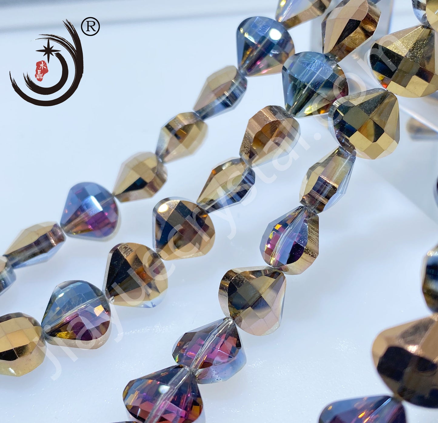 12MM Flower Basket Shape Glass Crystal Beads Wholesale For DIY Jewelry (50080)