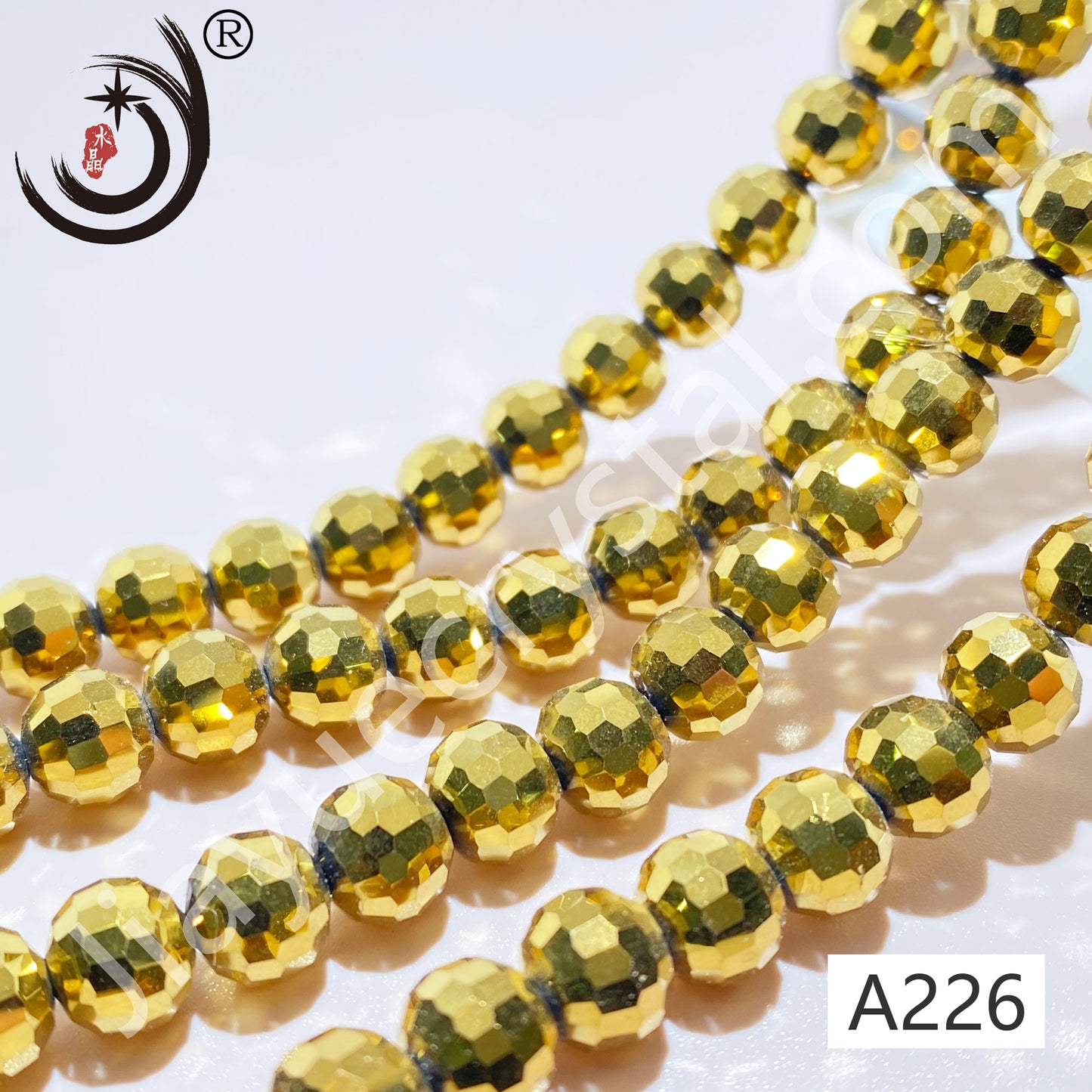 6MM 96 Faceted Round Crystal Glass Beads disco ball Wholesale For DIY Jewelry(10090)