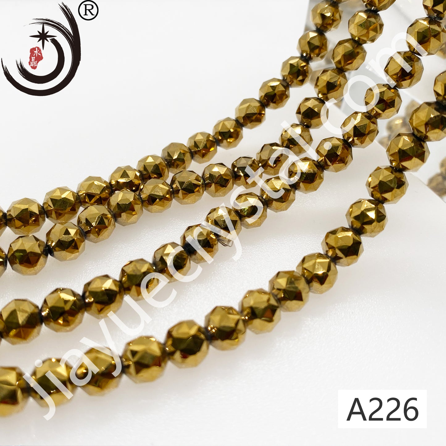 8MM Flower Ball Beads Glass Crystal Beads Wholesale For DIY Jewelry (10162)