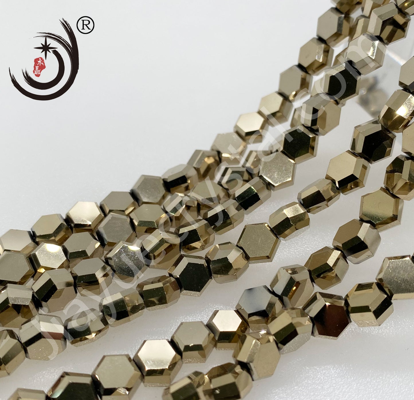 4MM/6MM/8MM Hexagonal Shape Ctystal Glass Beads Whole Sale For DIY Jewelry (20007)