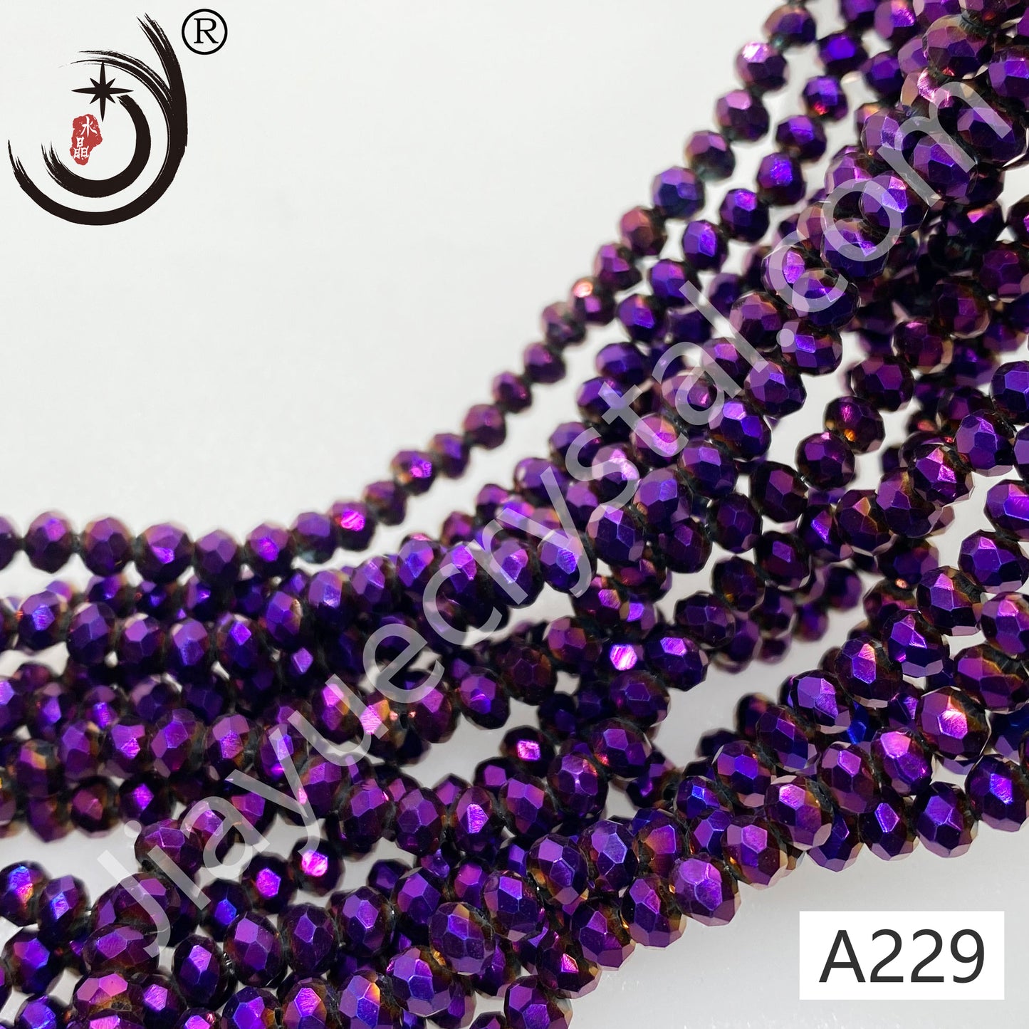 1MM Rondelle Beads Glass Crystal Beads Wholesale For DIY Jewelry (10001)