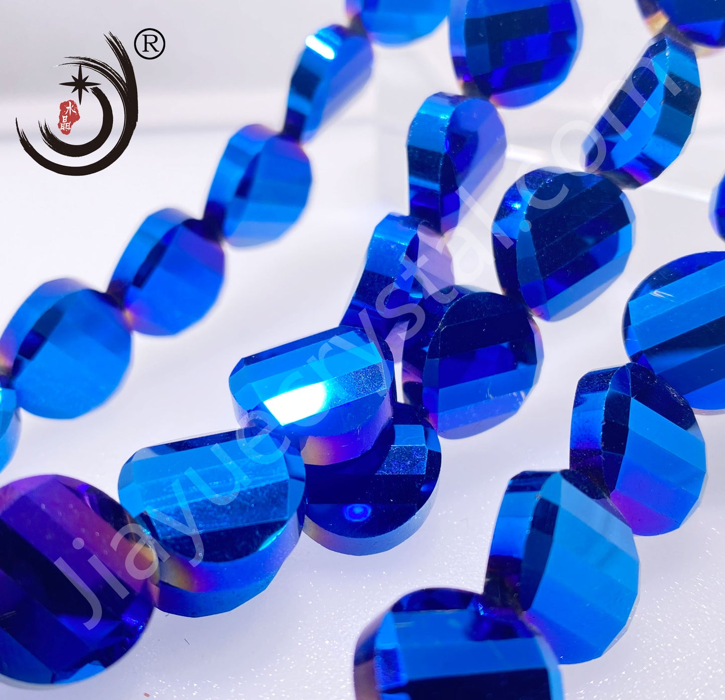 14MM Chinese ingot Crystal Glass Beads disco ball Wholesale For DIY Jewelry (50071)