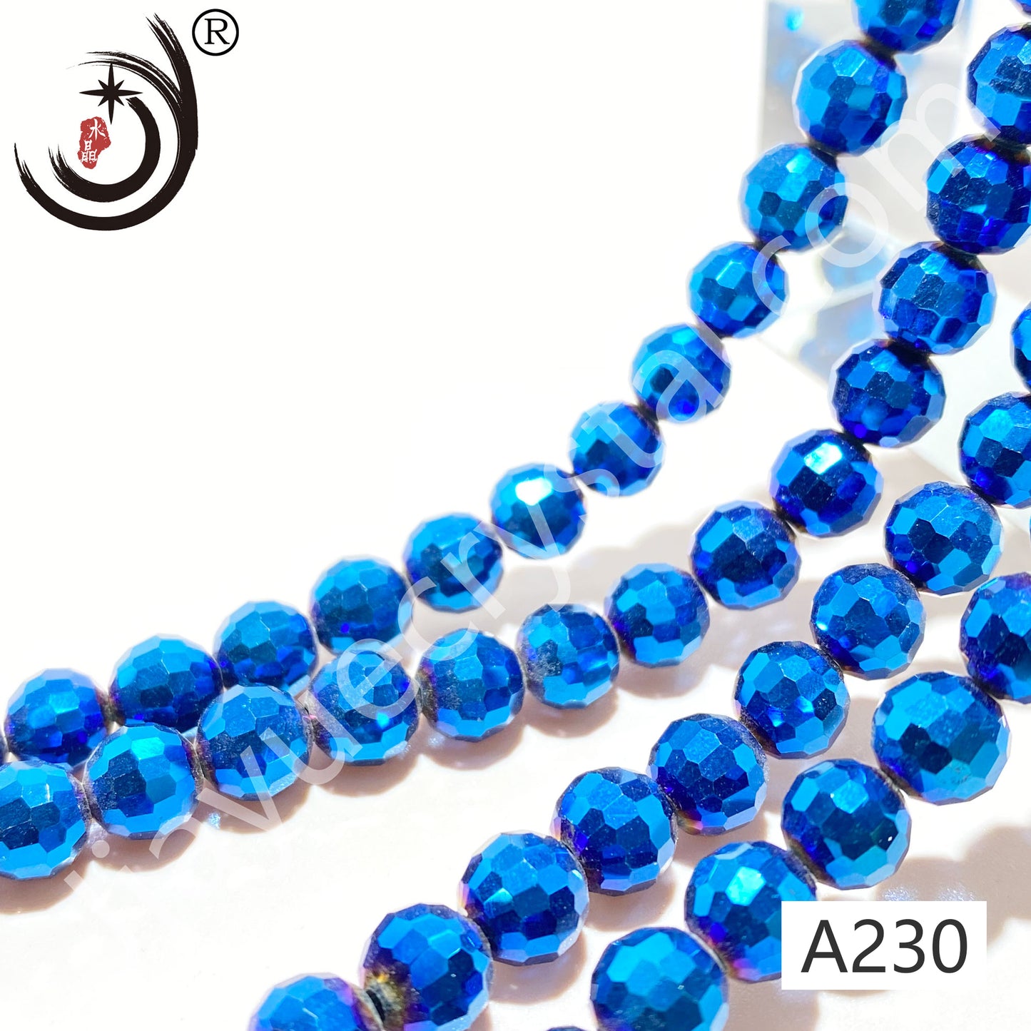6MM 96 Faceted Round Crystal Glass Beads disco ball Wholesale For DIY Jewelry(10090)