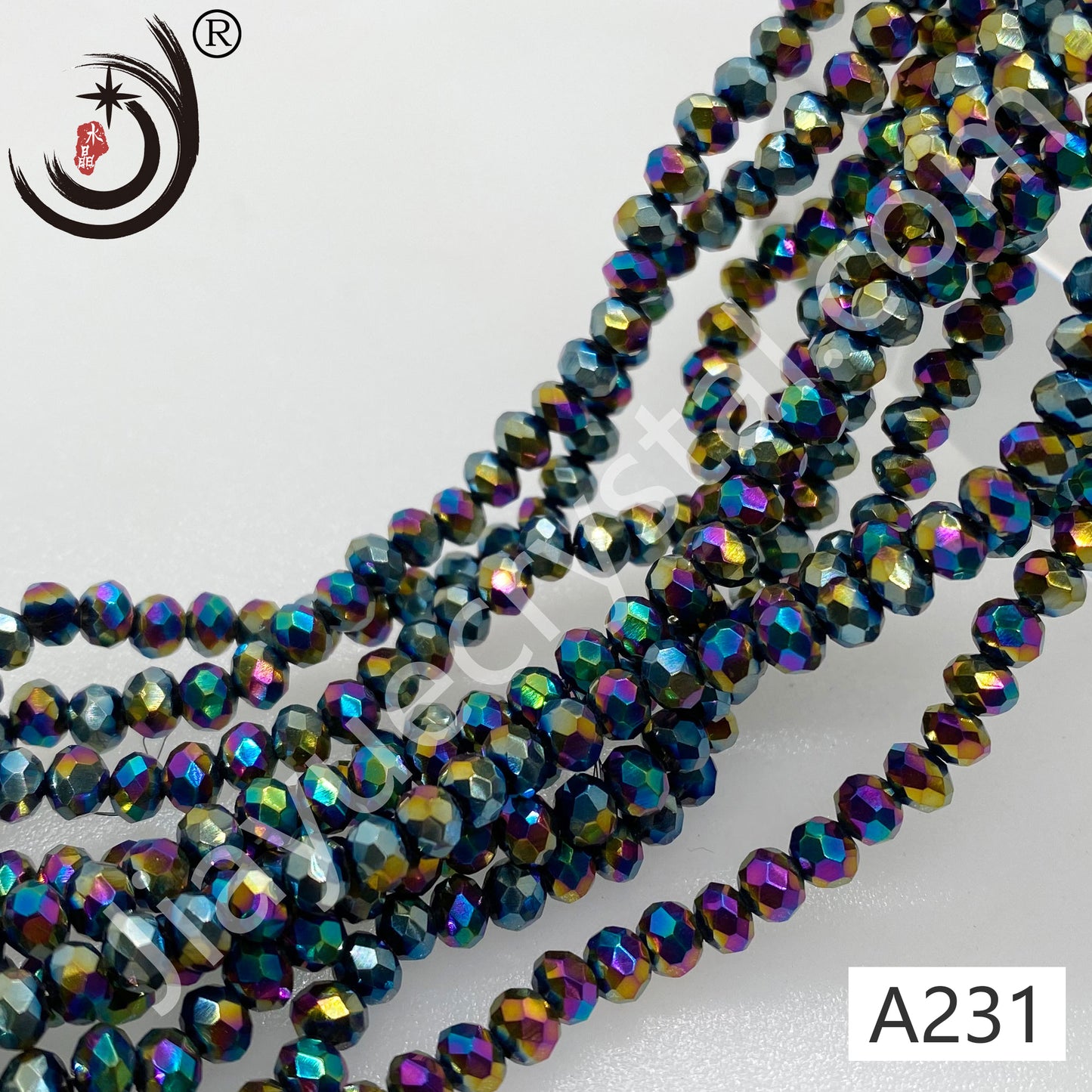 1MM Rondelle Beads Glass Crystal Beads Wholesale For DIY Jewelry (10001)