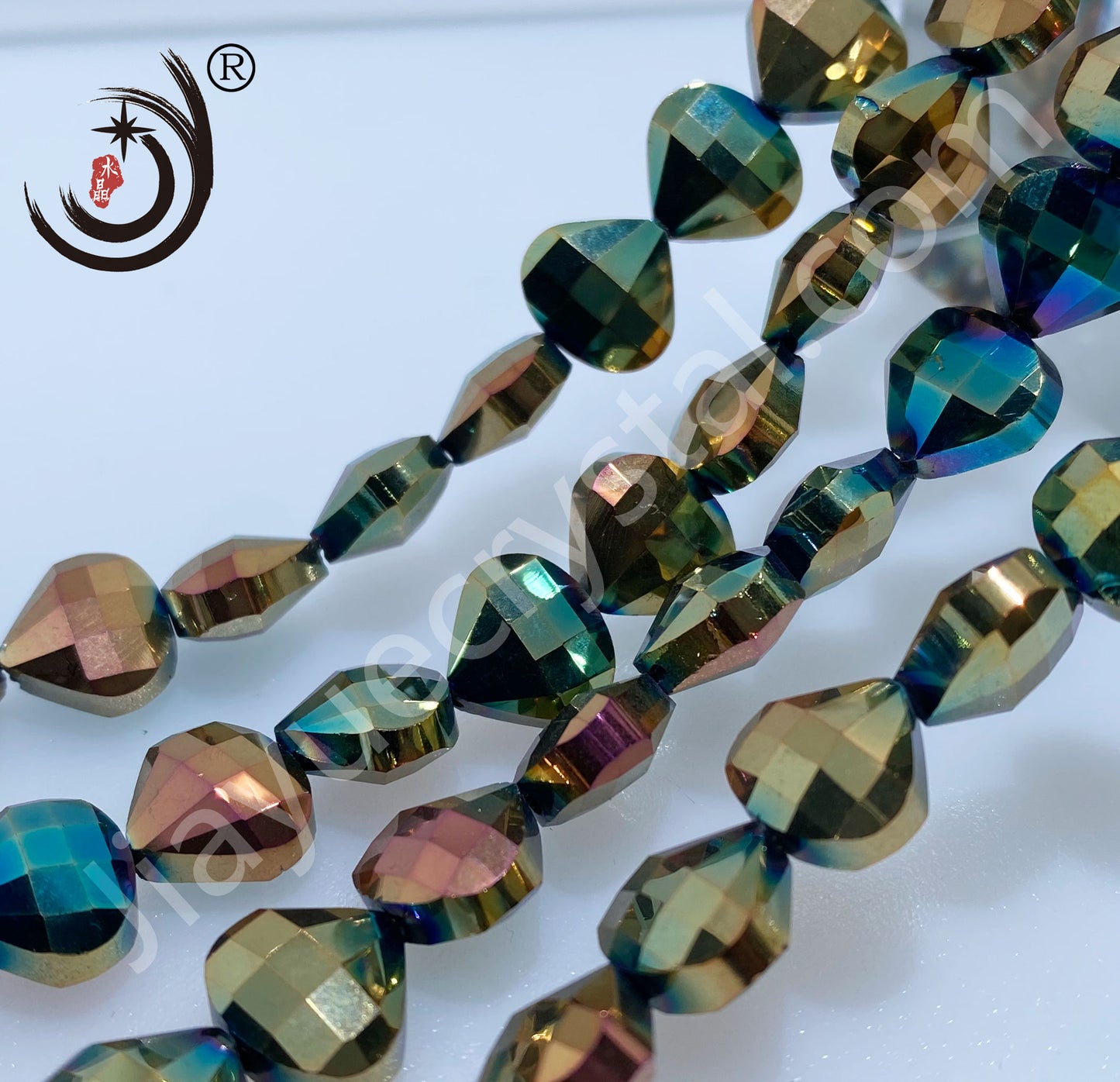 12MM Flower Basket Shape Glass Crystal Beads Wholesale For DIY Jewelry (50080)