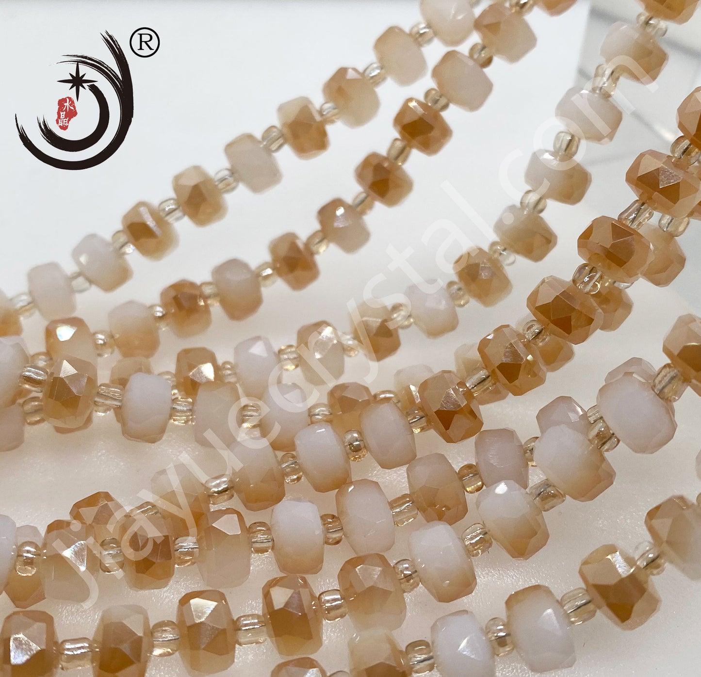6MM/8MM Wheel Beads Crystal Glass Beads Whole Sale For DIY Jewelry (10117)
