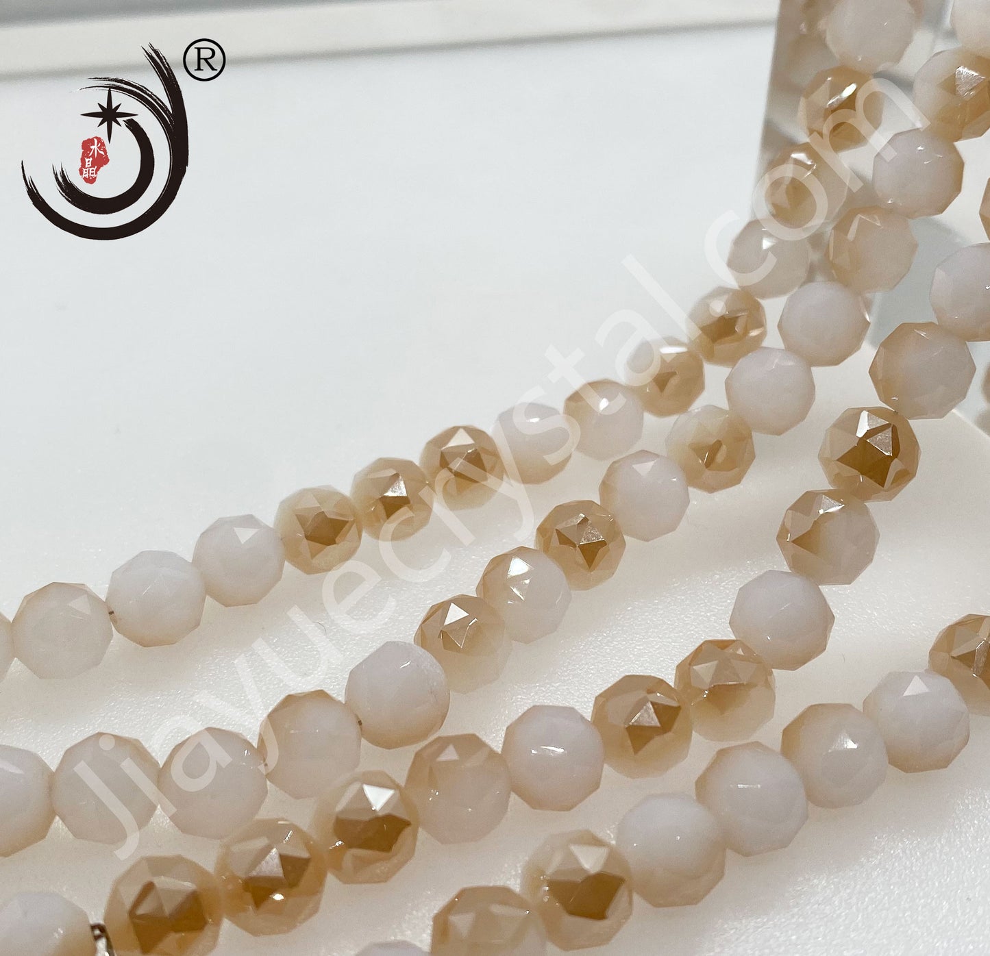 8MM Flower Ball Beads Glass Crystal Beads Wholesale For DIY Jewelry (10162)