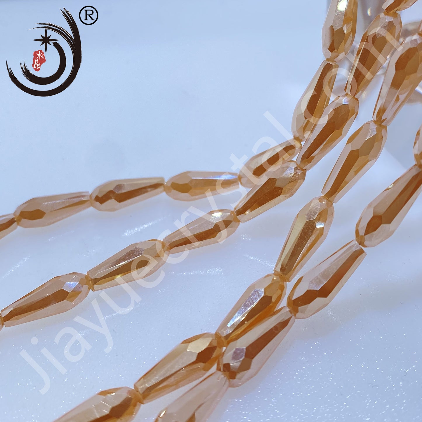 6*14MM Long Warer Drop Beads Crystal Glass Beads Whole Sale For DIY Jewelry (10055)