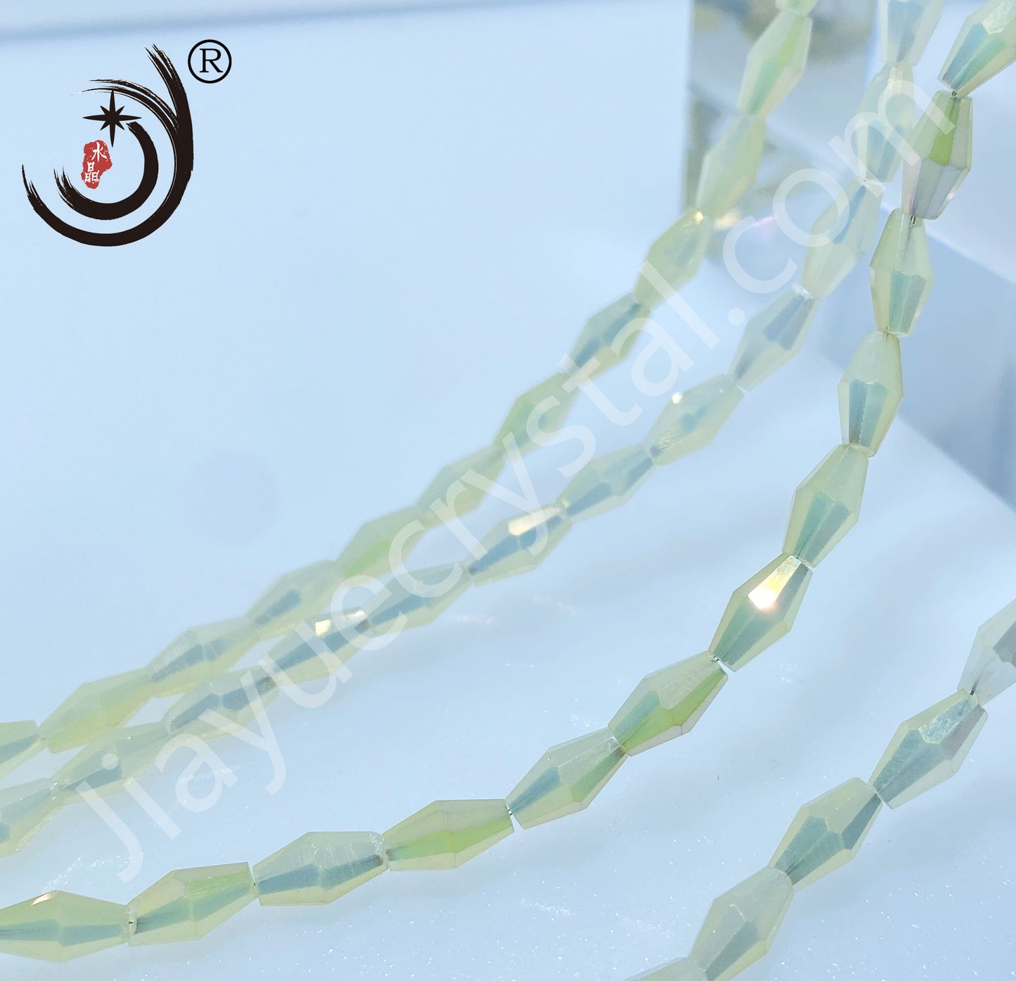 4x8MM Long Pointed Beads Crystal Glass Beads Whole Sale For DIY Jewelry (10061)