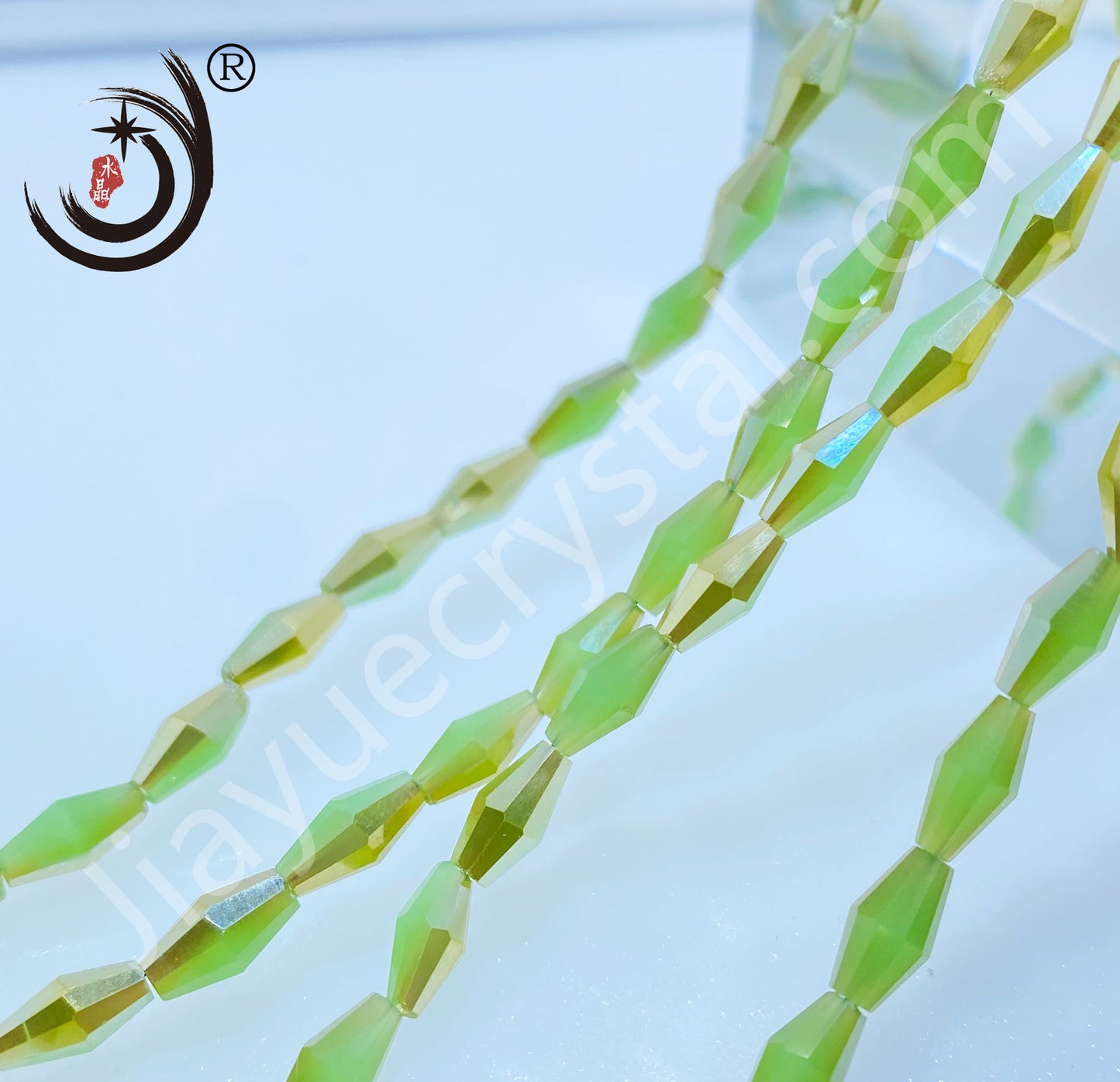 4x8MM Long Pointed Beads Crystal Glass Beads Whole Sale For DIY Jewelry (10061)