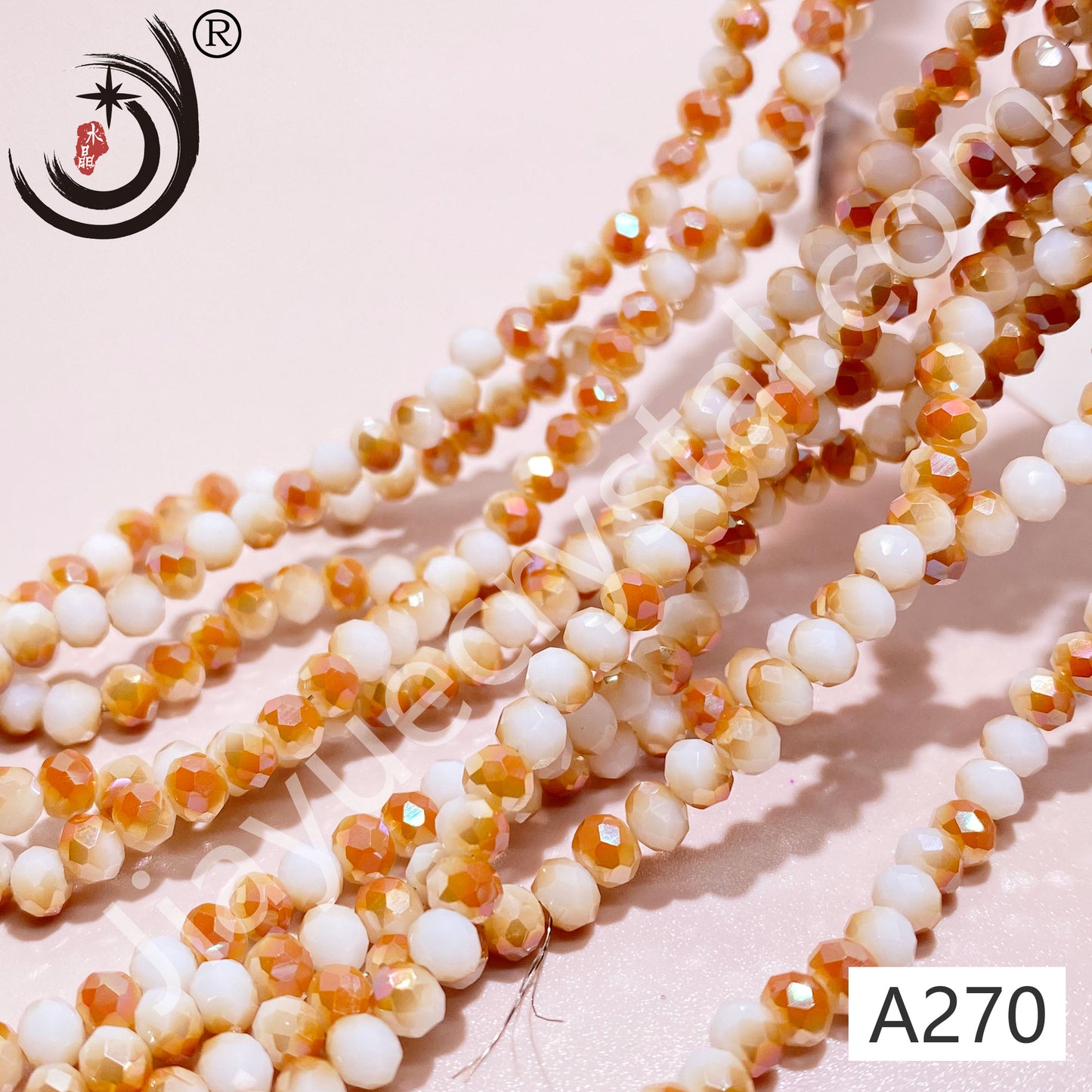 1MM Rondelle Beads Glass Crystal Beads Wholesale For DIY Jewelry (10001)