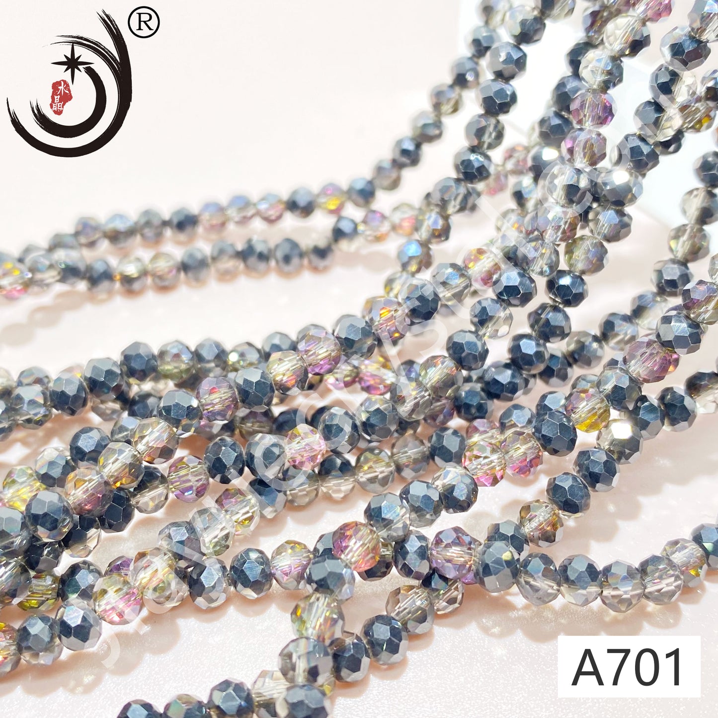 1MM Rondelle Beads Glass Crystal Beads Wholesale For DIY Jewelry (10001)