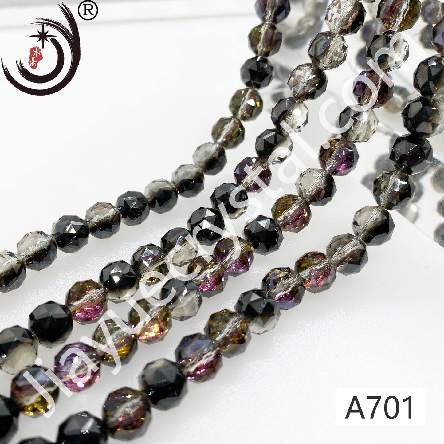 8MM Flower Ball Beads Glass Crystal Beads Wholesale For DIY Jewelry (10162)