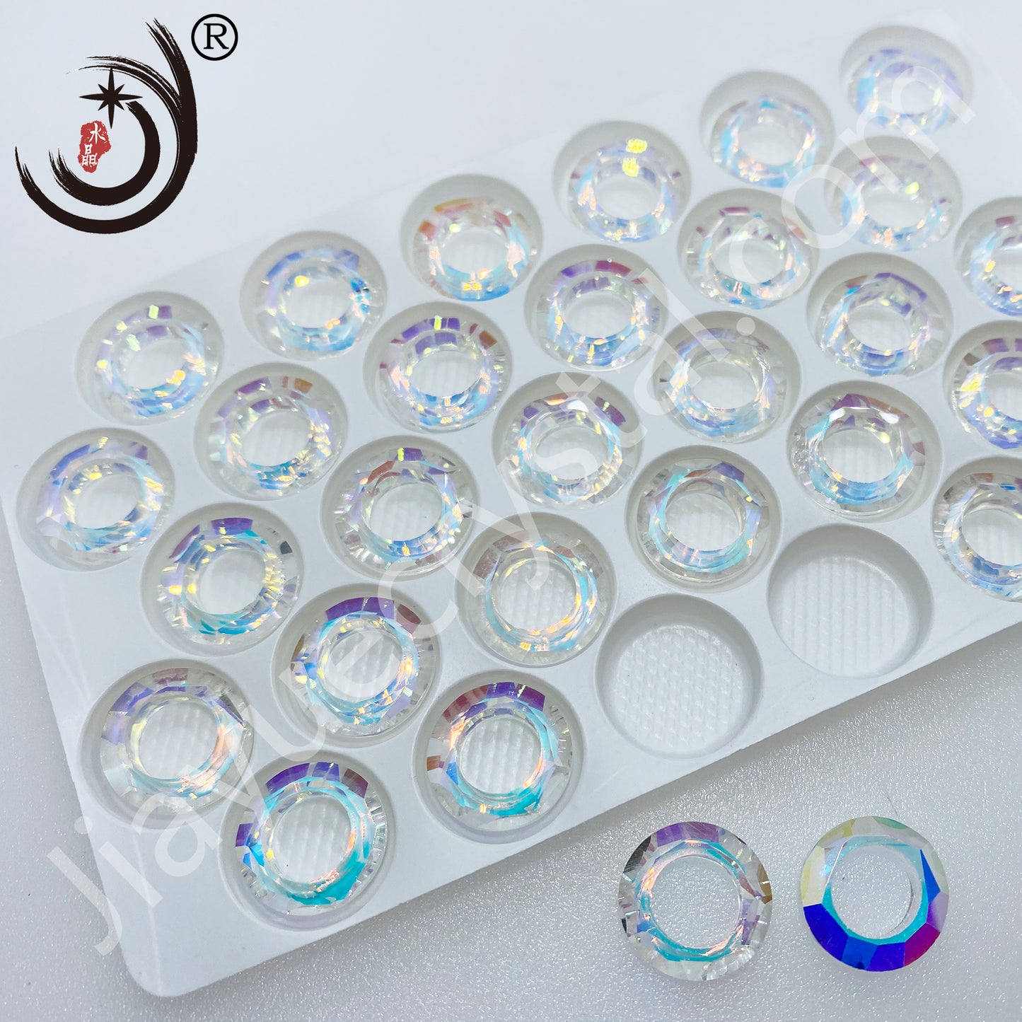 10MM Angel Ring Glass Crystal Ring Wholesale For DIY Jewelry (42000)