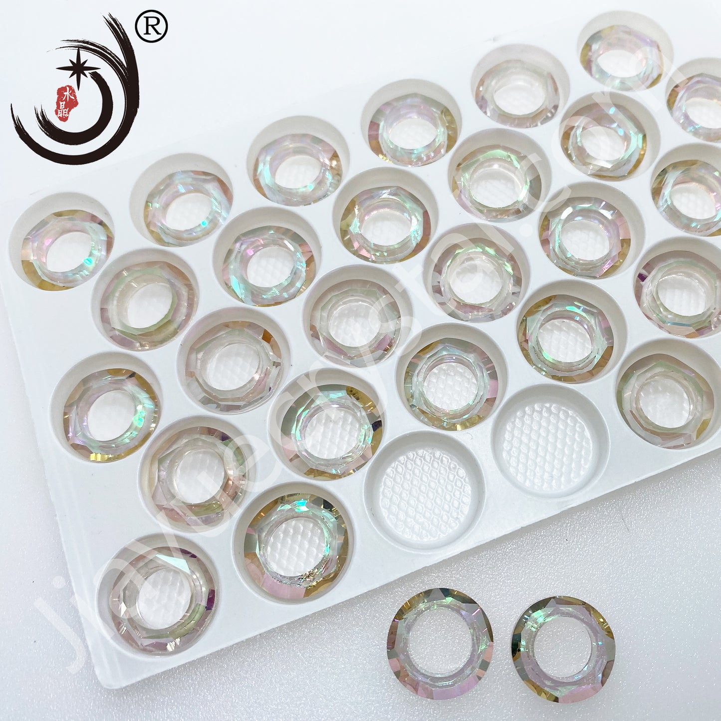 10MM Angel Ring Glass Crystal Ring Wholesale For DIY Jewelry (42000)