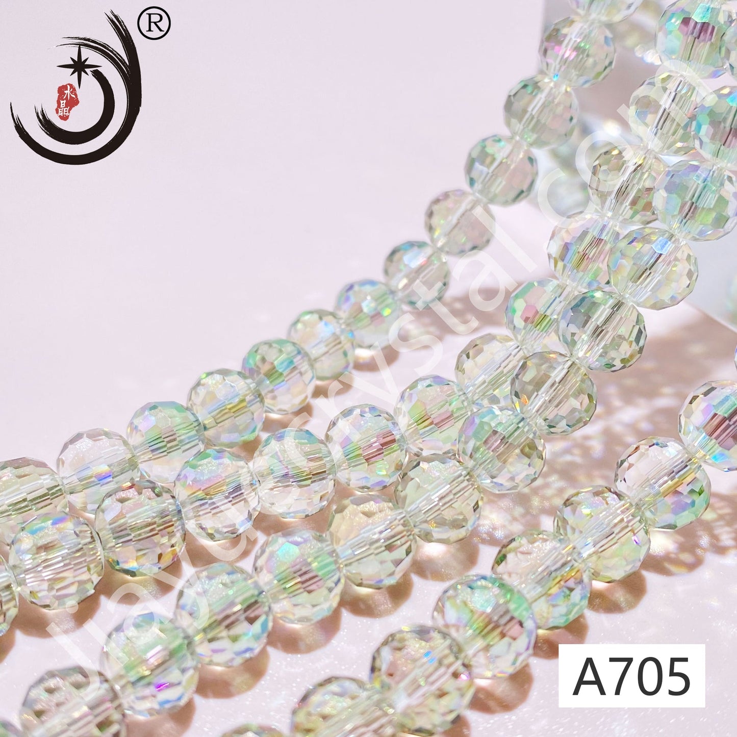 10MM 96 Faceted Round Crystal Glass Beads disco ball Wholesale For DIY Jewelry(10094)