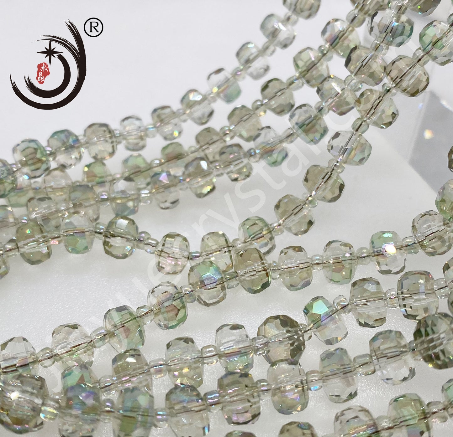 6MM/8MM Wheel Beads Crystal Glass Beads Whole Sale For DIY Jewelry (10117)