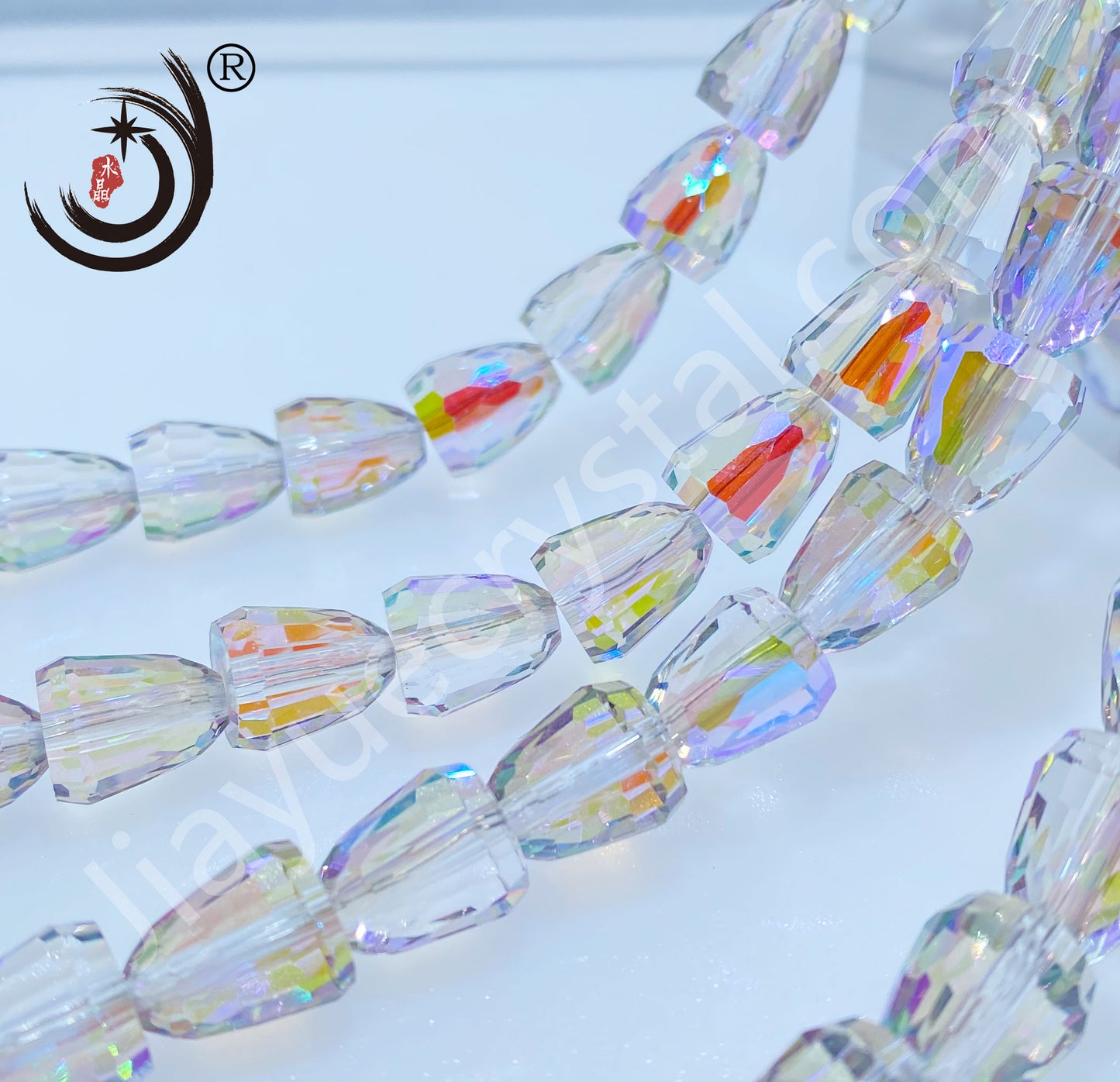 10*12MM Bread Shape Crystal Glass Beads Whole Sale For DIY Jewelry (15800)