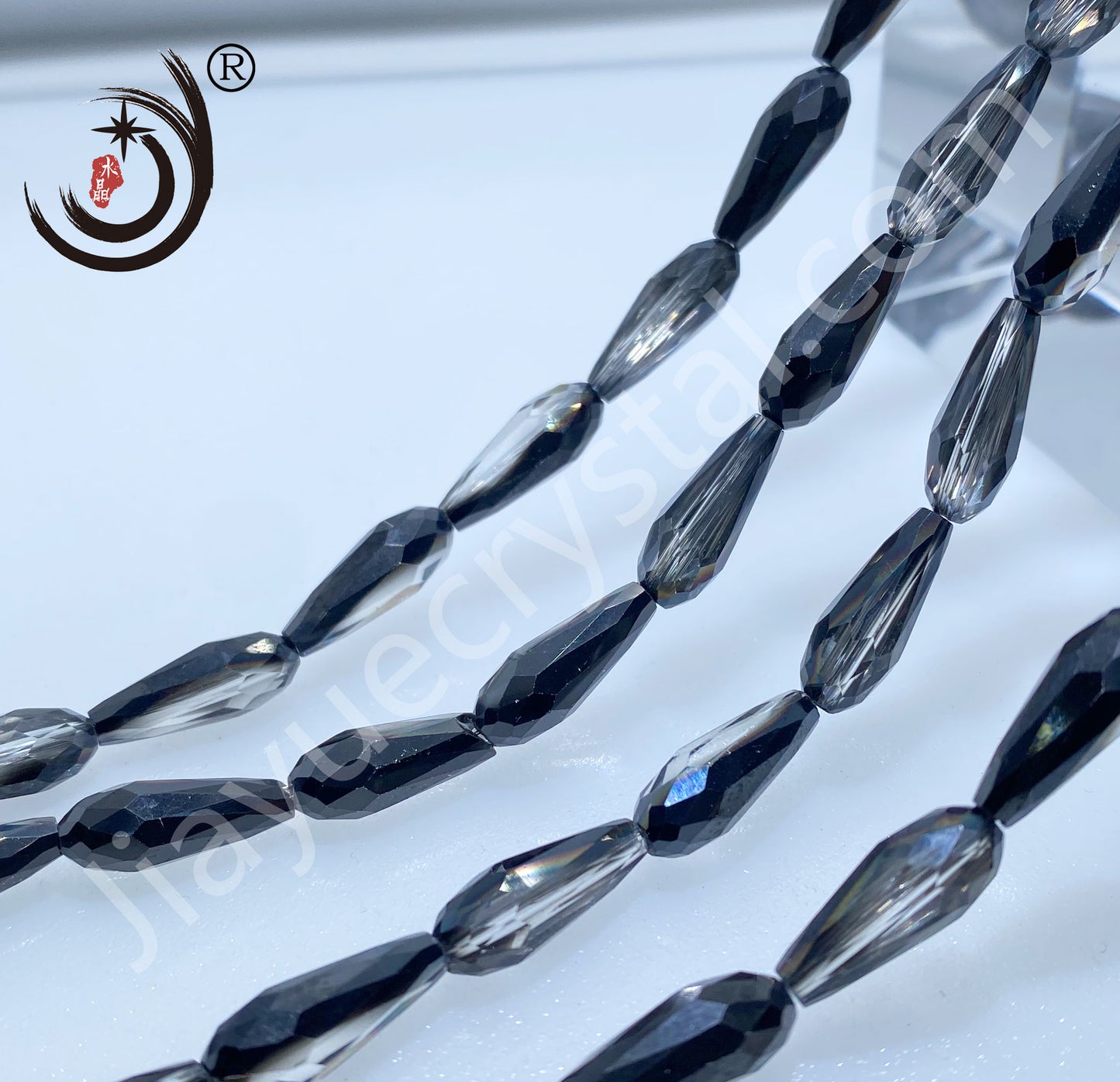 6*14MM Long Warer Drop Beads Crystal Glass Beads Whole Sale For DIY Jewelry (10055)