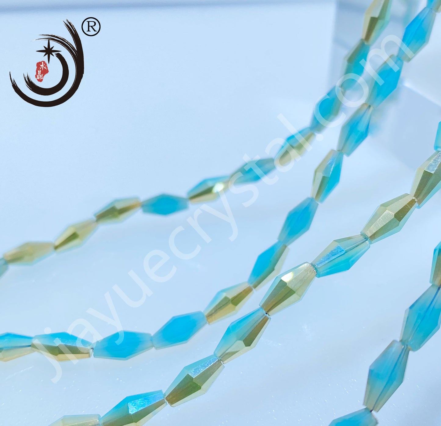 4x8MM Long Pointed Beads Crystal Glass Beads Whole Sale For DIY Jewelry (10061)